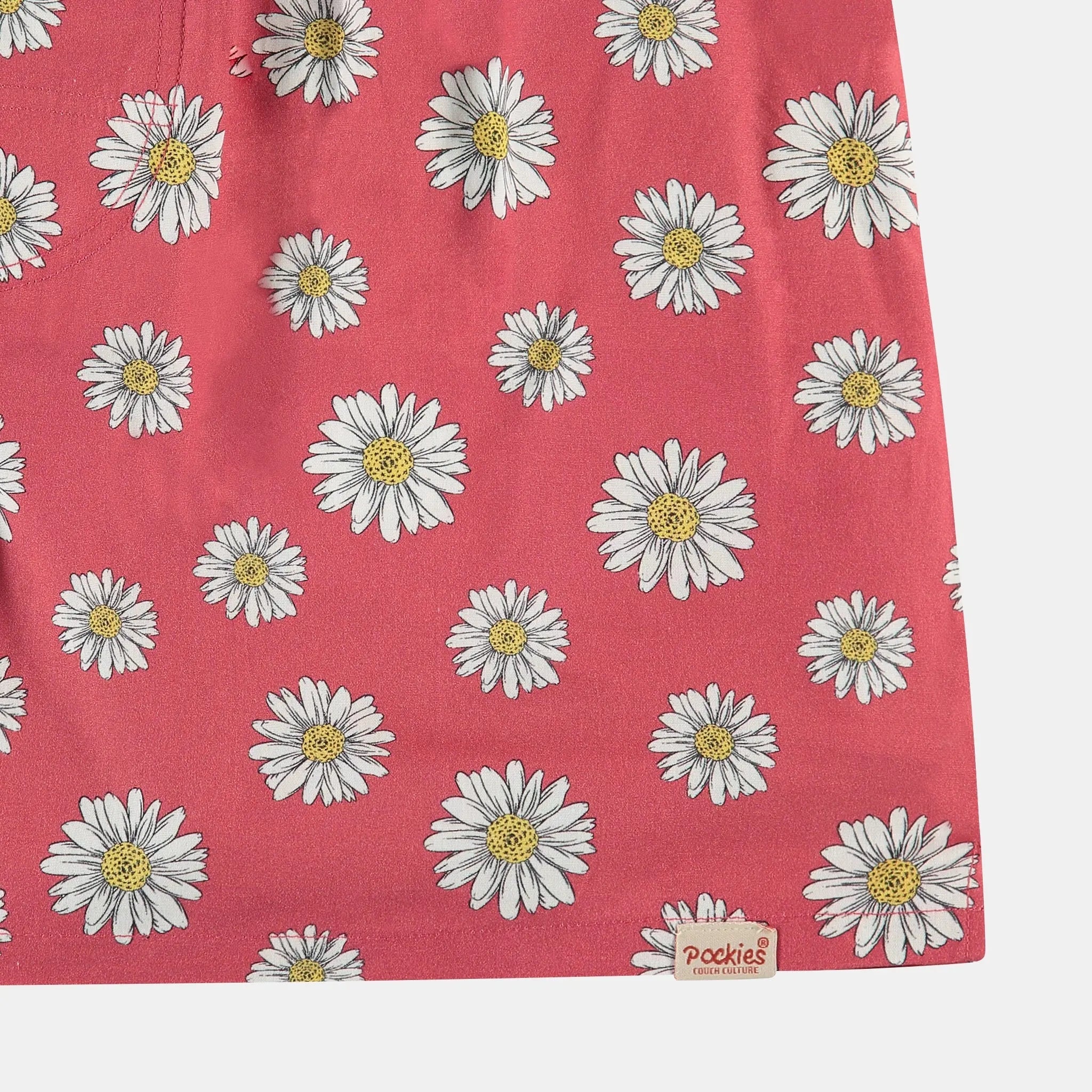 CALEÇON FLEURS ROUGES POCKIES -  Klubb