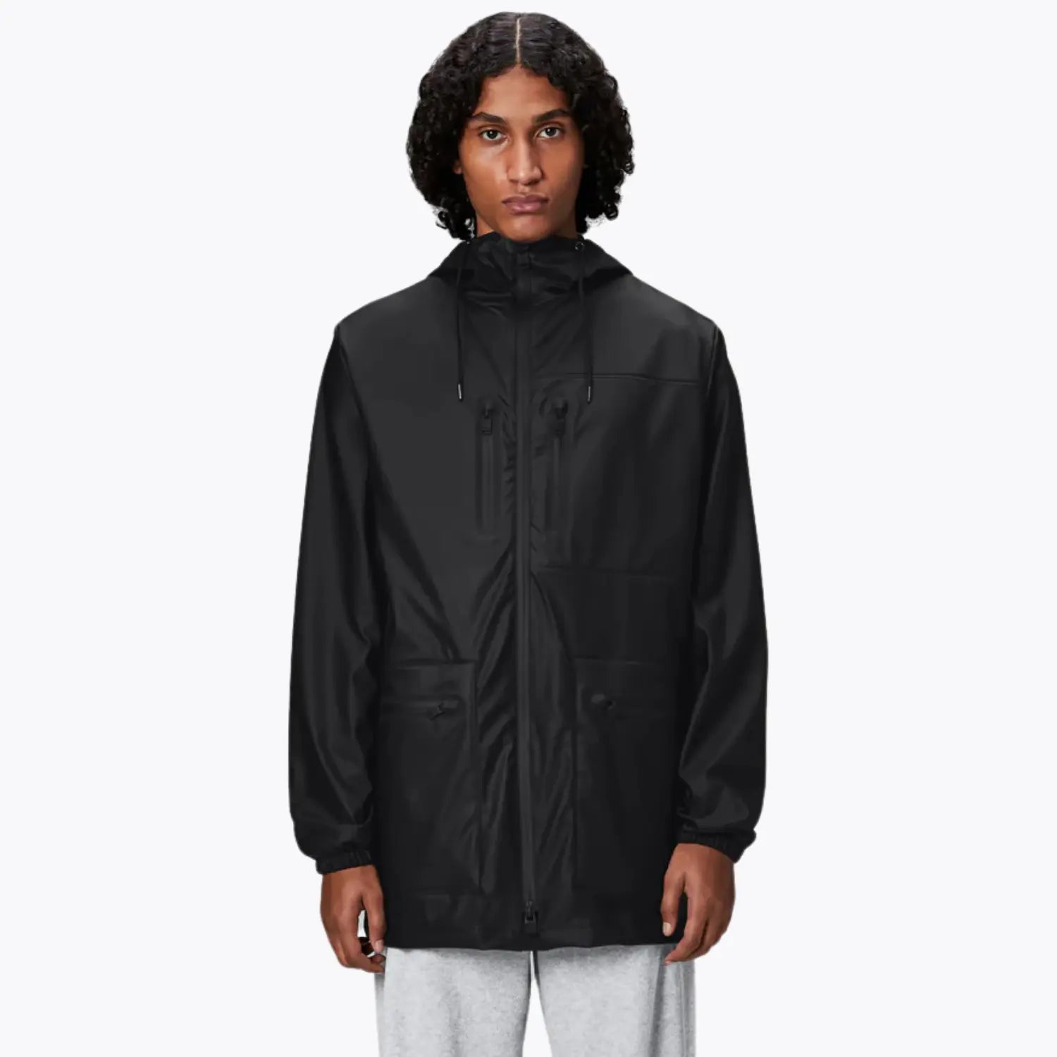 CARGO LONG JACKET BLACK RAINS -  Klubb