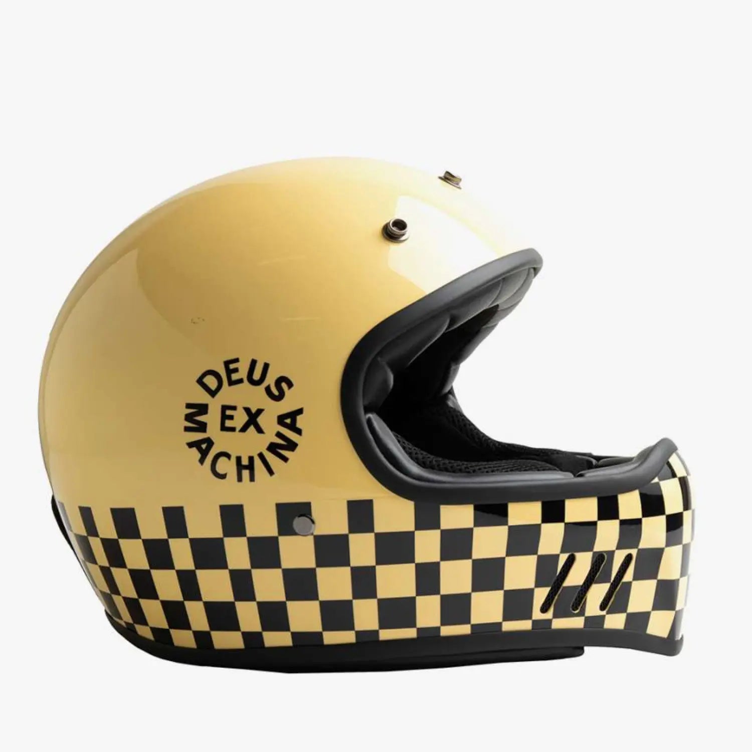 CASQUE CHECKER - BLANC DEUS EX MACHINA -  Klubb