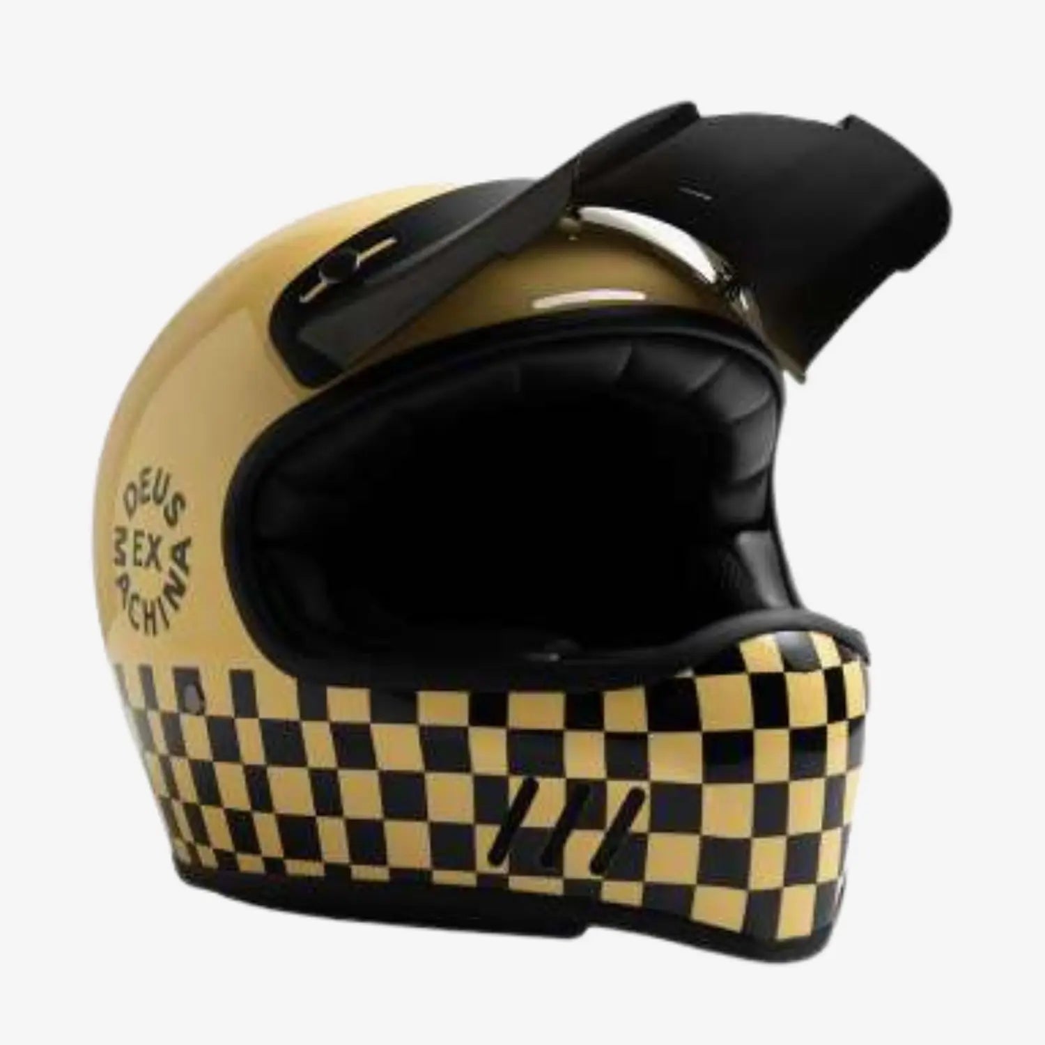 CASQUE CHECKER - BLANC DEUS EX MACHINA -  Klubb