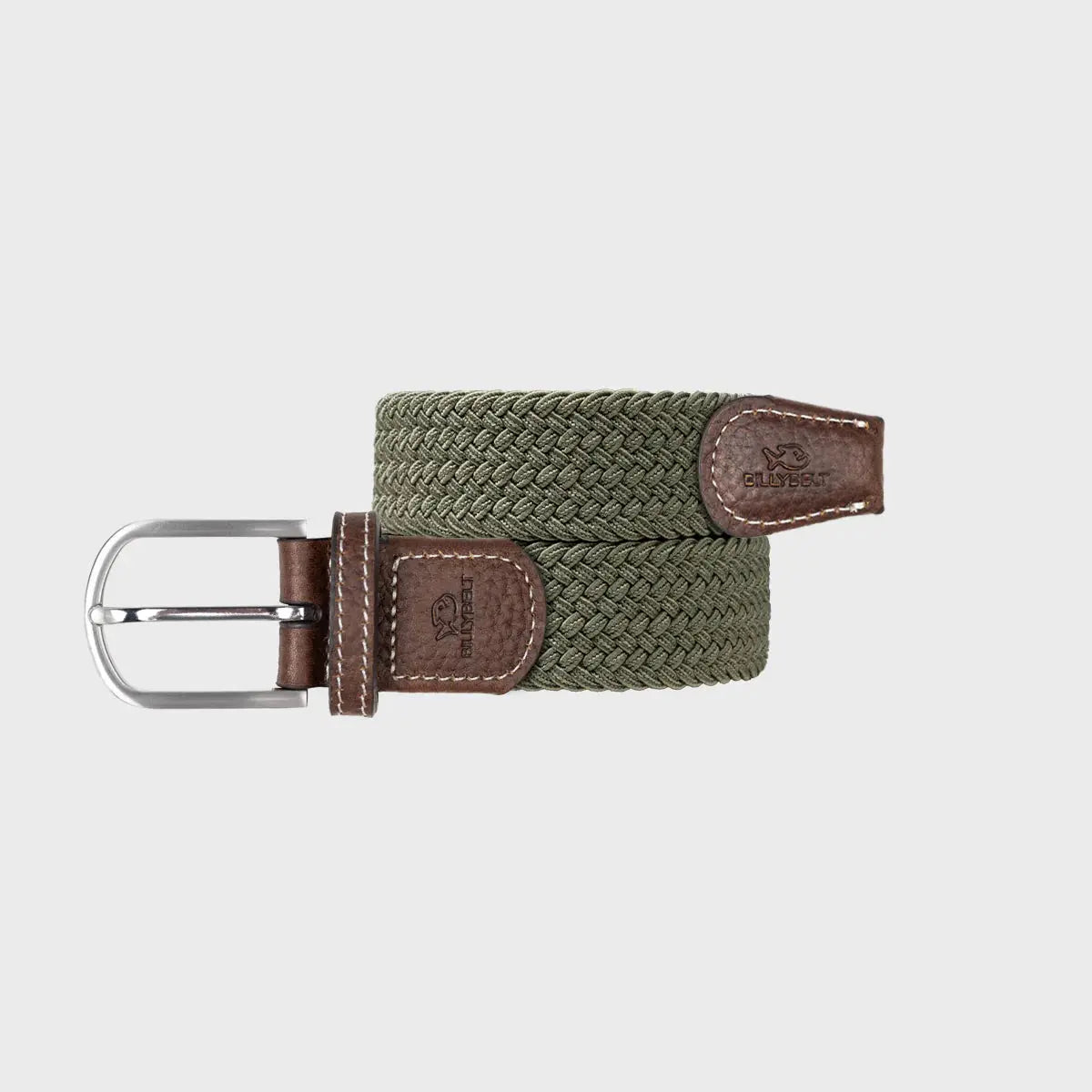 CEINTURE TRESSÉE VERT ARMÉ BILLYBELT -  Klubb