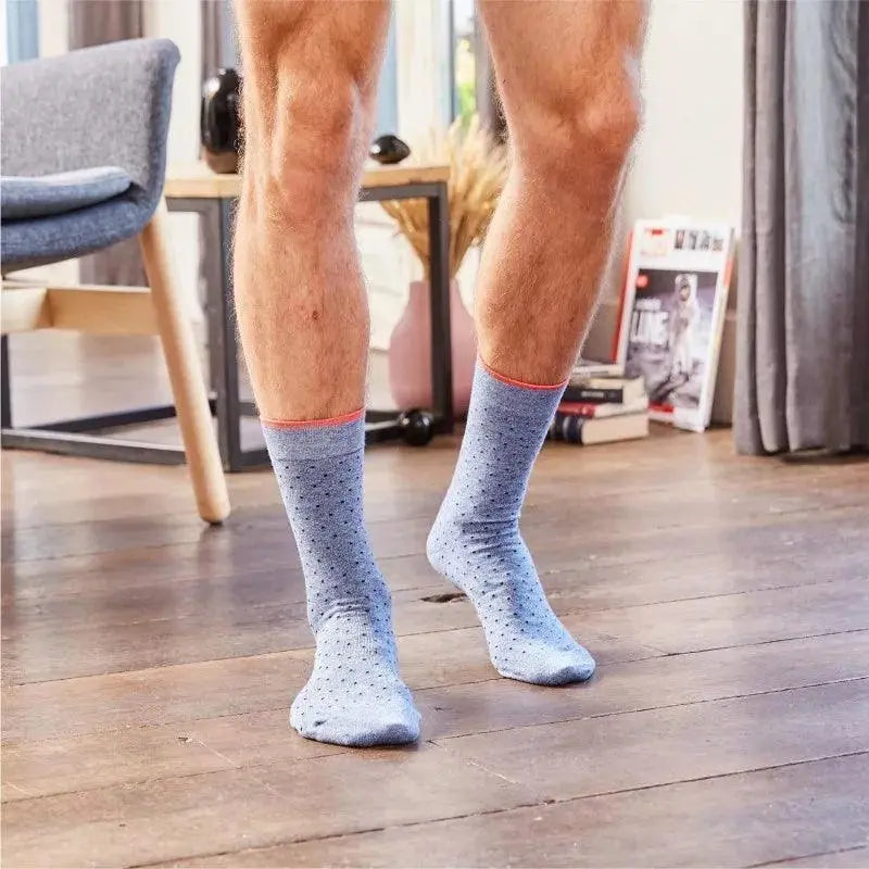 SQUARE BLUE DENIM SOCKS