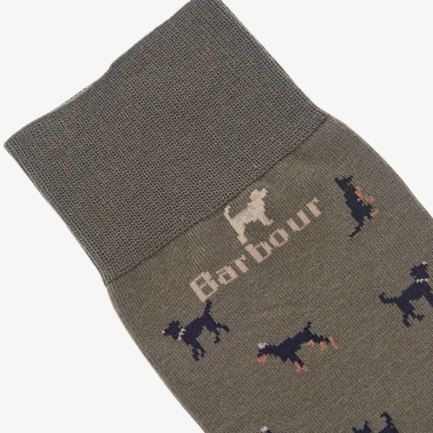 CHAUSSETTES MAVIN CHIENS - OLIVE BARBOUR -  Klubb