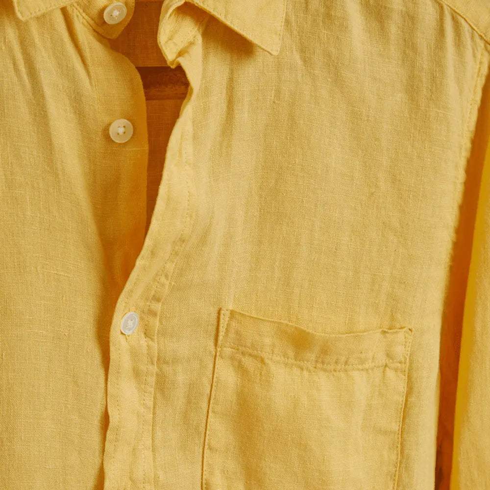 CHEMISE EN LIN JAUNE