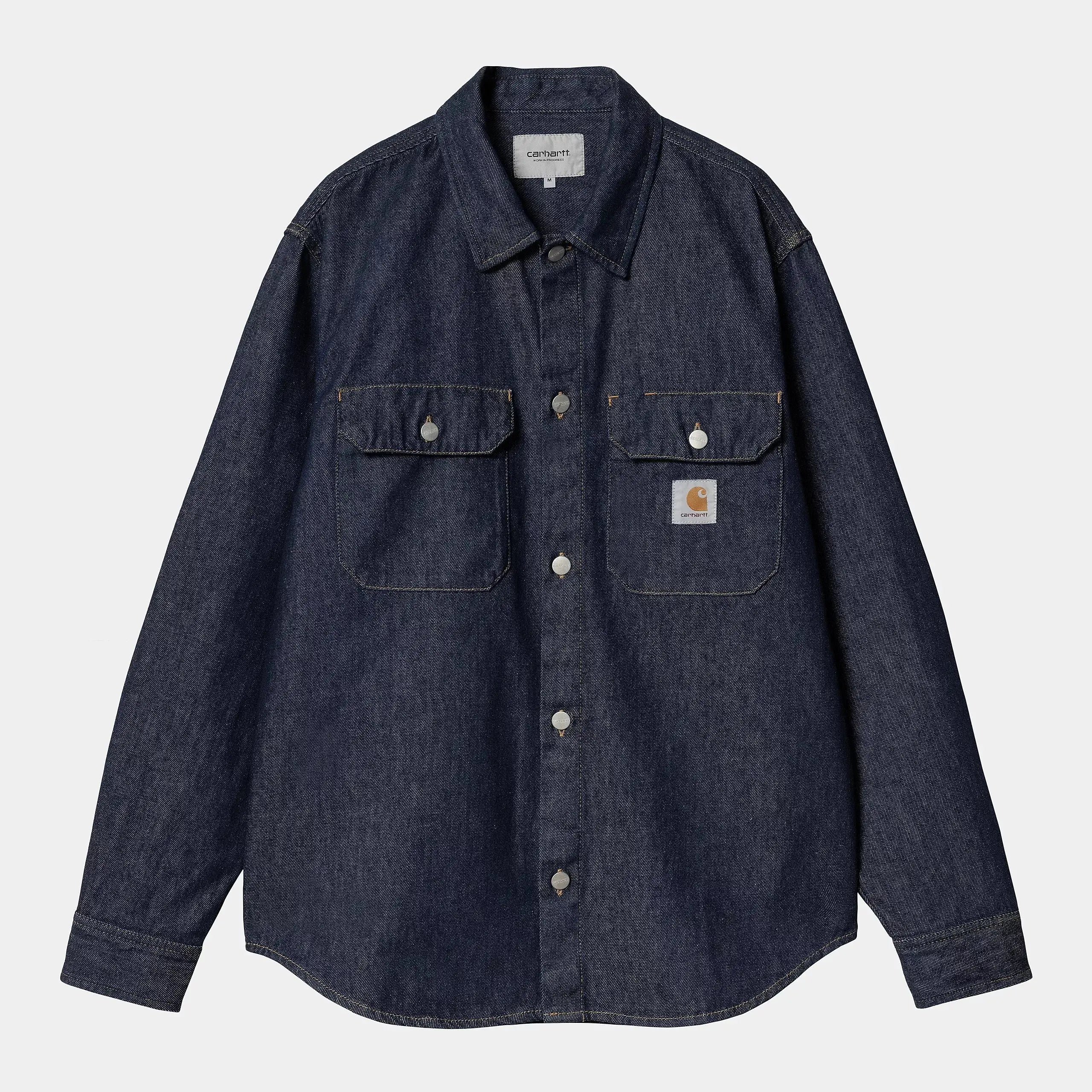 CHEMISE HARVEY BLUE RINSED CARHARTT WIP -  Klubb