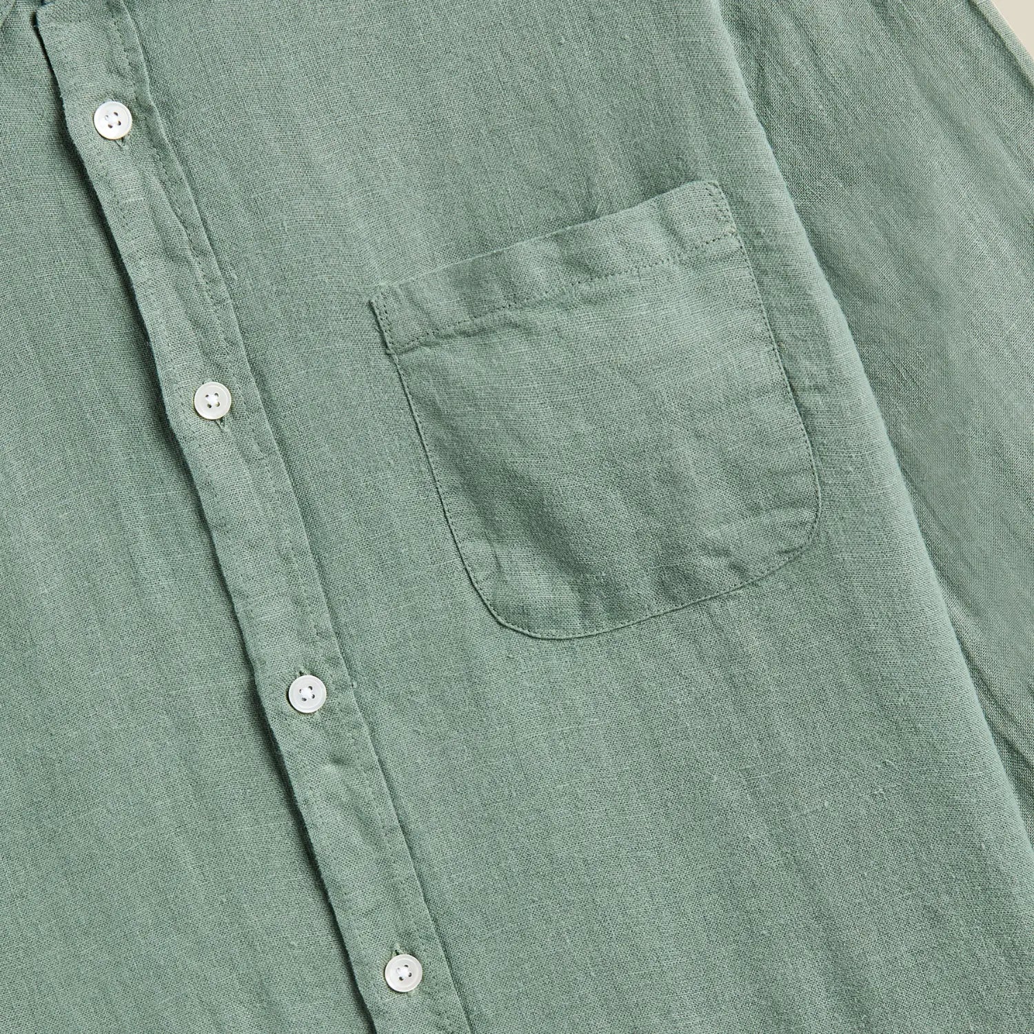 CHEMISE LIN DRY GREEN PORTUGUESE FLANNEL -  Klubb