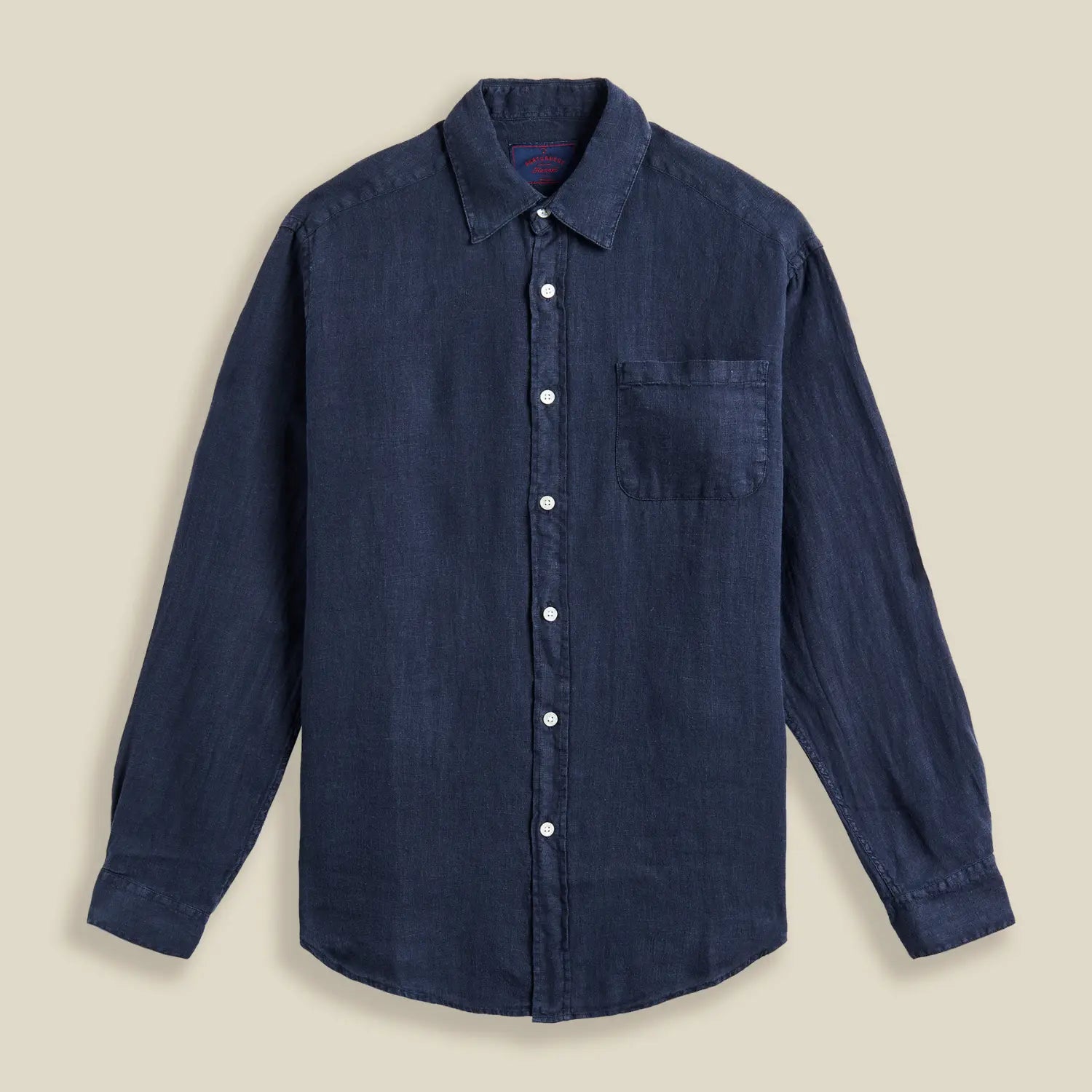 CHEMISE LIN NAVY PORTUGUESE FLANNEL -  Klubb