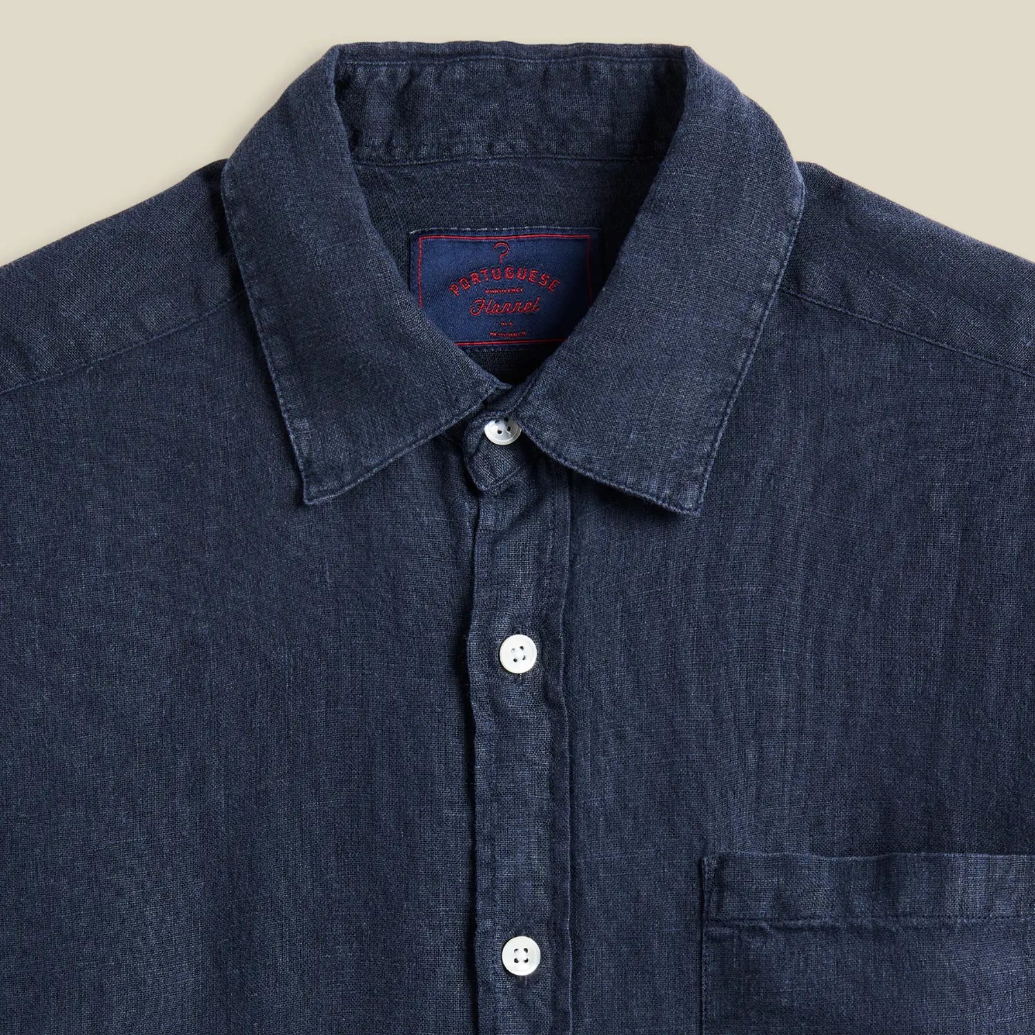 CHEMISE LIN NAVY PORTUGUESE FLANNEL -  Klubb