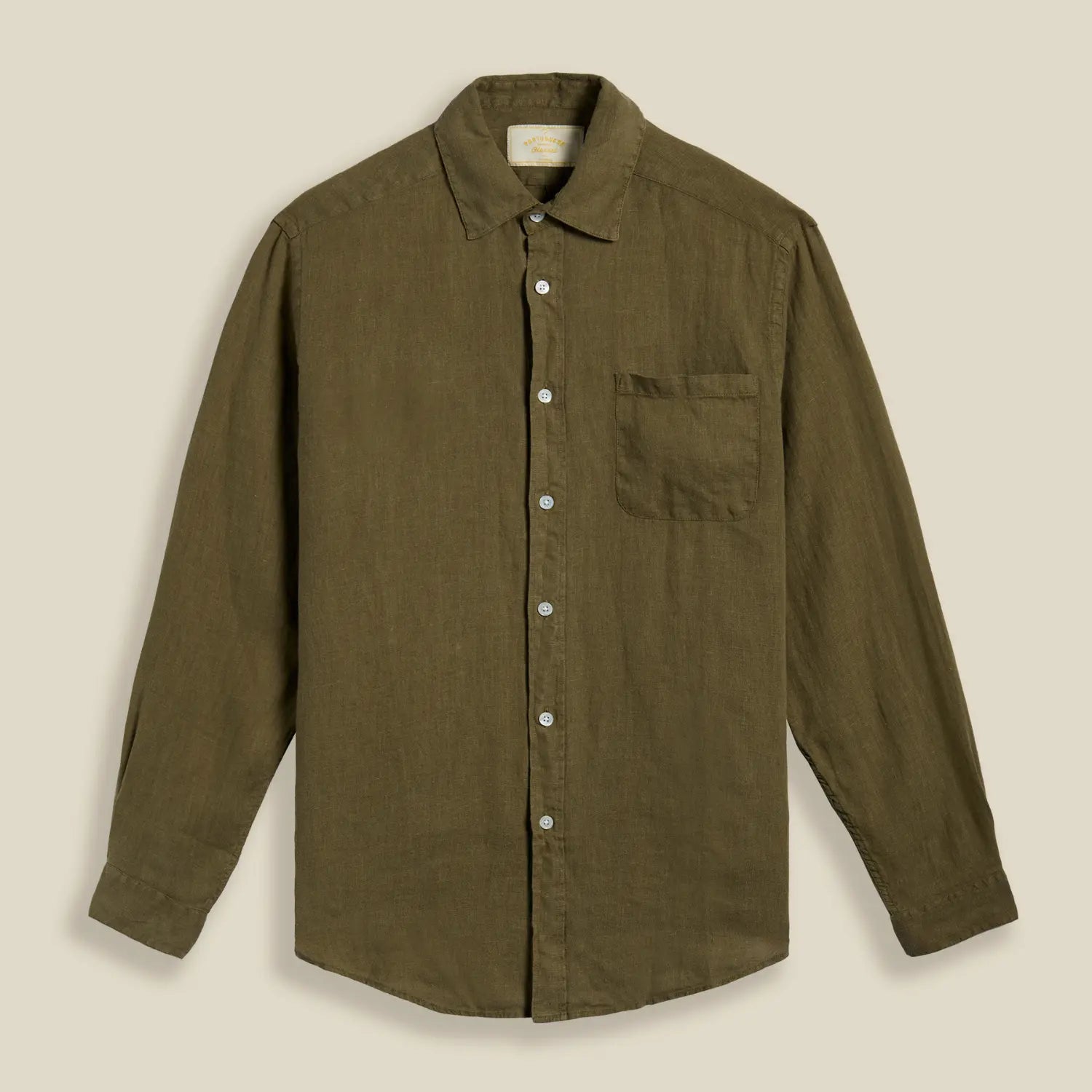 CHEMISE LIN OLIVE PORTUGUESE FLANNEL -  Klubb