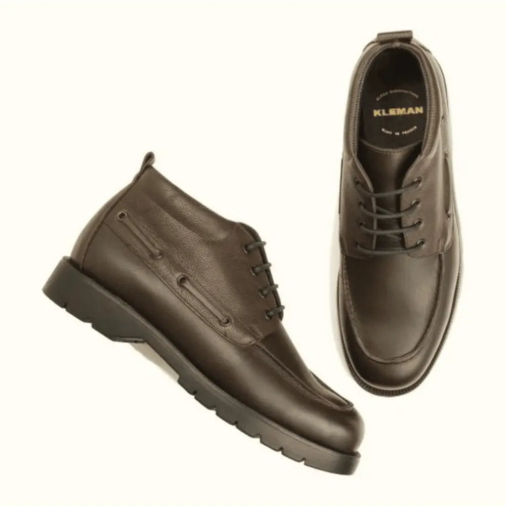 DERBIES HAUTES MATELOT MARRON