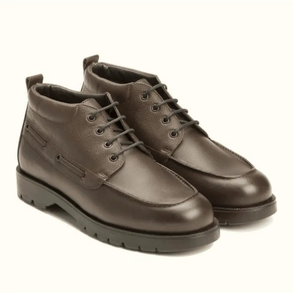 DERBIES HAUTES MATELOT MARRON