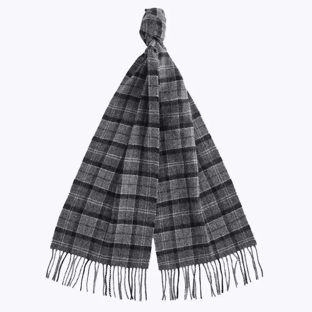 ÉCHARPE TARTAN GRIS