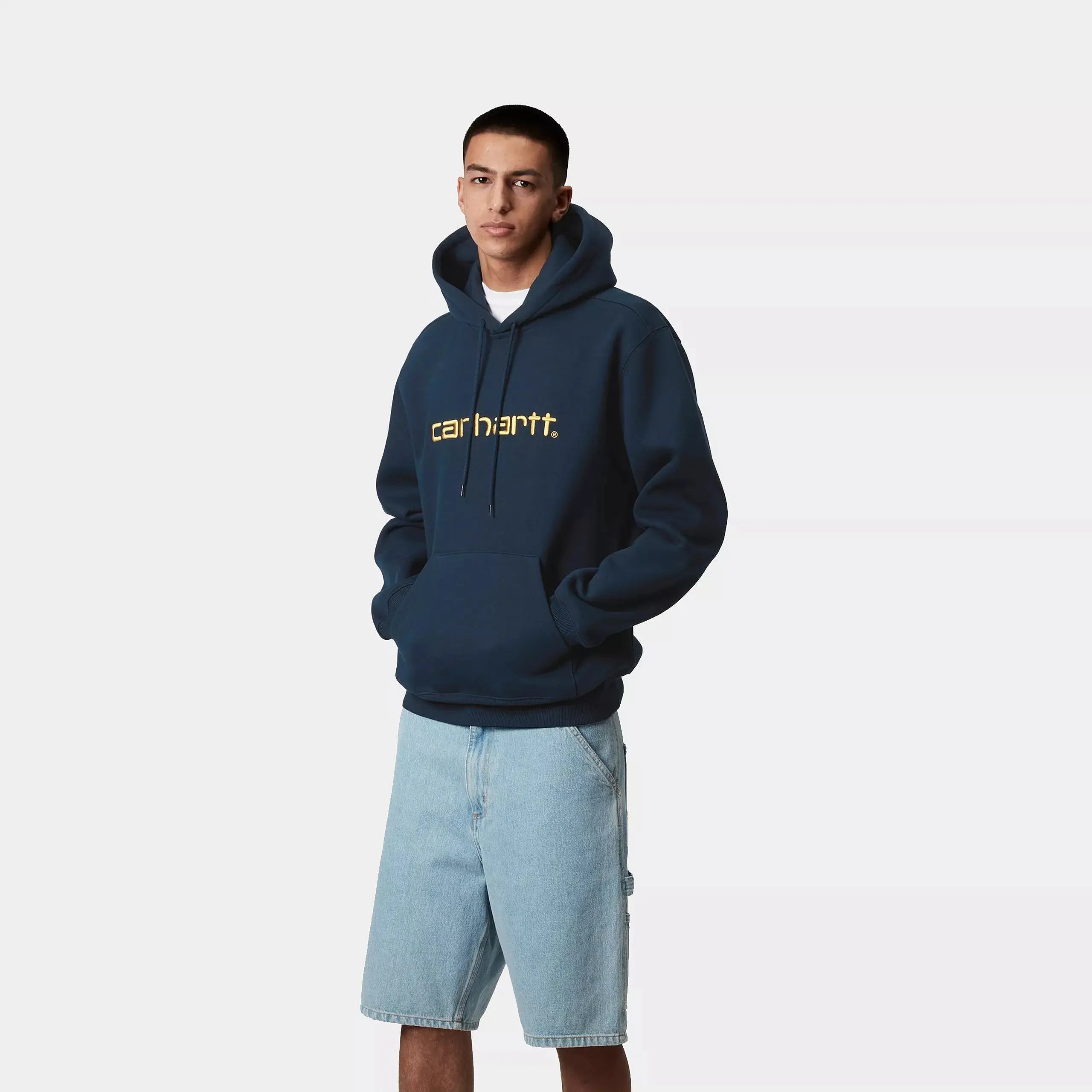 HOODED CARHARTT SCRIPT - INK CARHARTT WIP -  Klubb