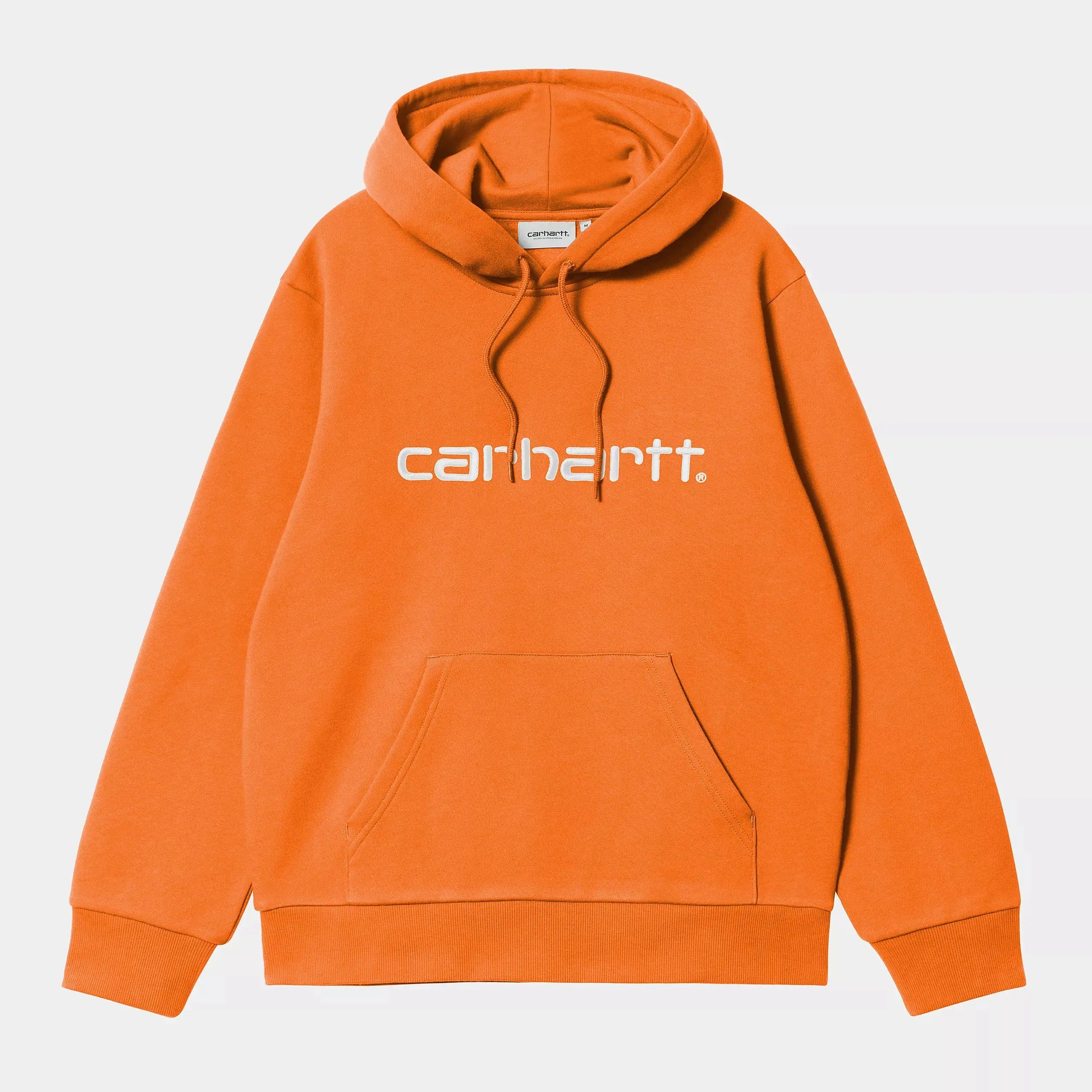 HOODED CARHARTT SCRIPT - PUMPKIN CARHARTT WIP -  Klubb