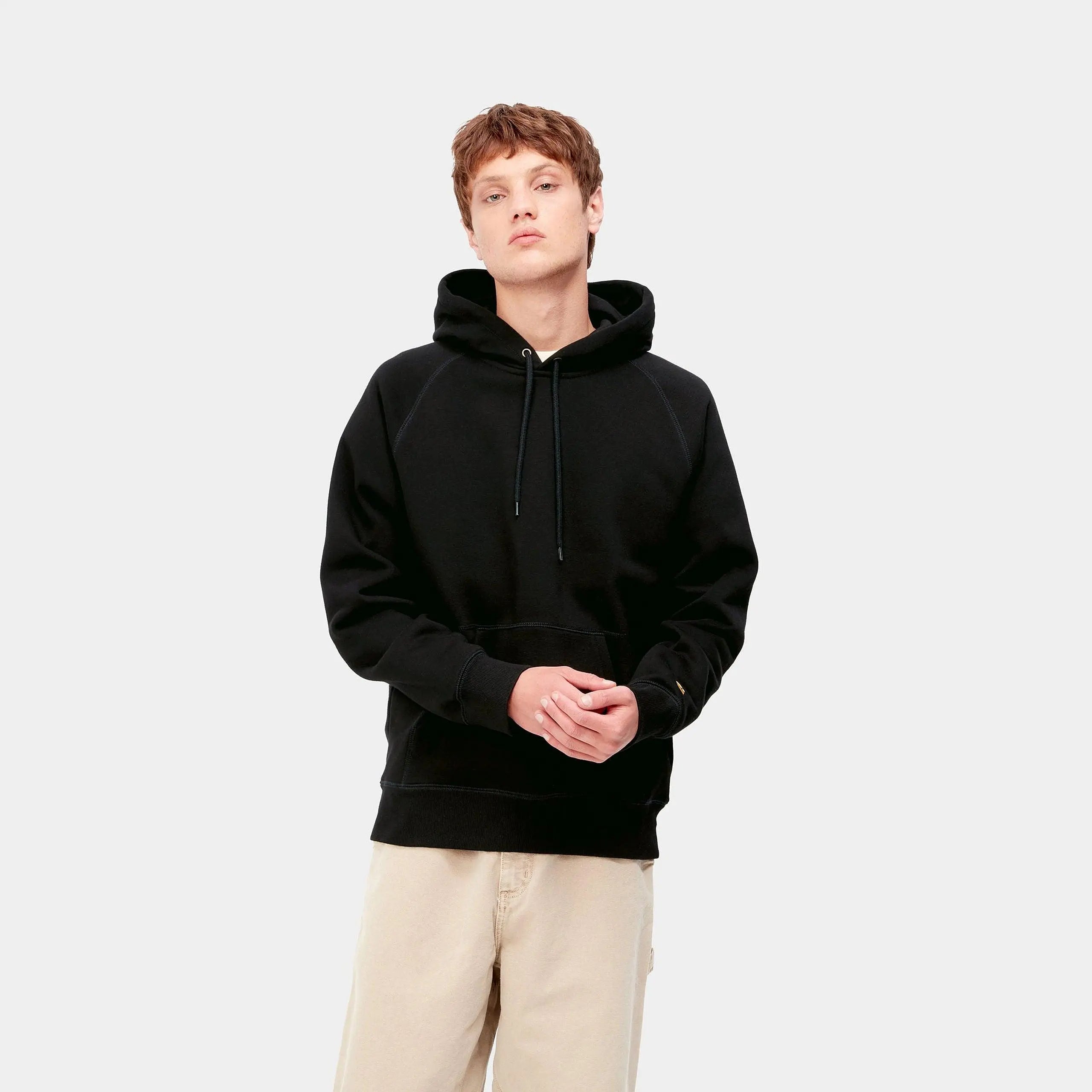 HOODIE CHASE - BLACK CARHARTT WIP -  Klubb