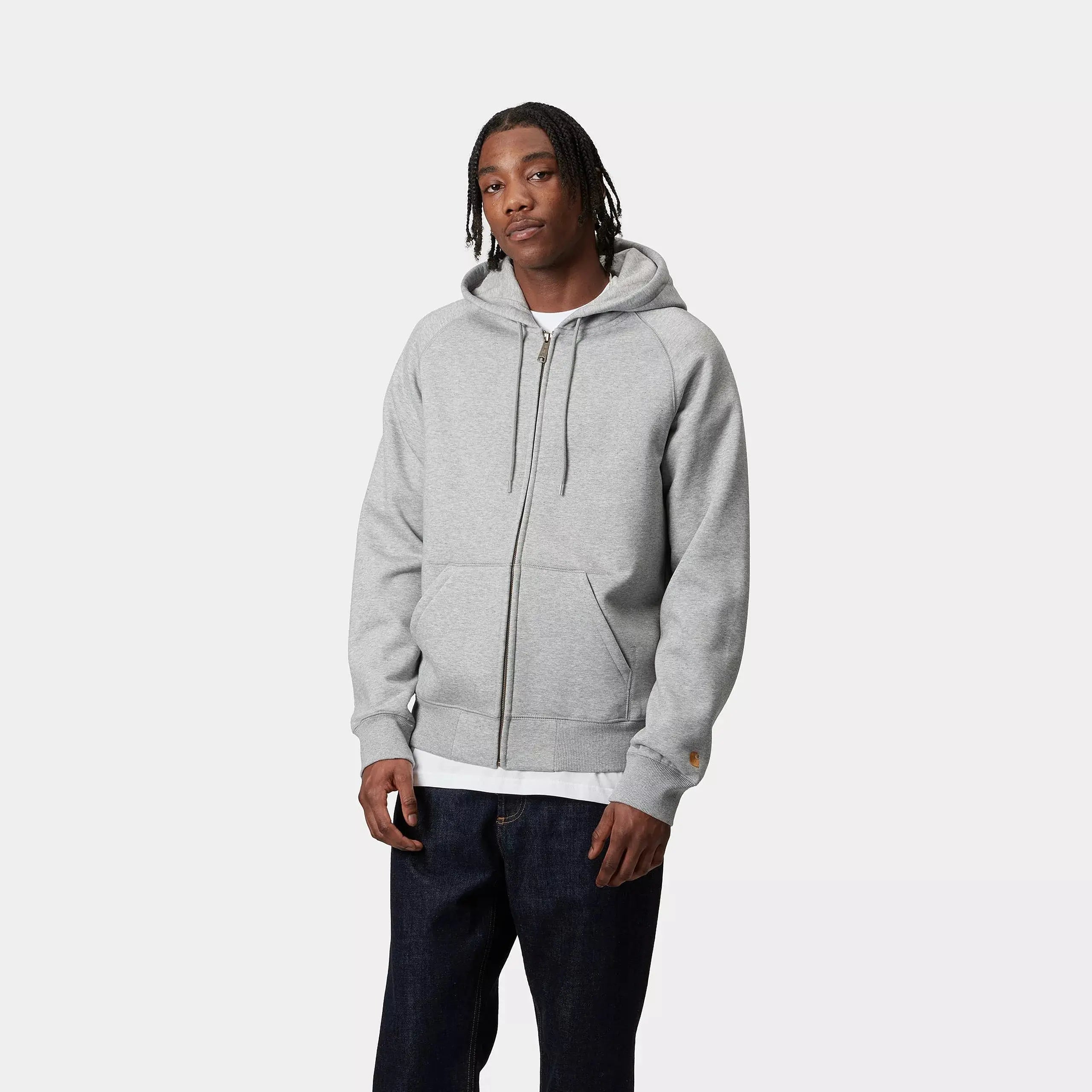 HOODIE CHASE JACKET - GRIS CARHARTT WIP -  Klubb