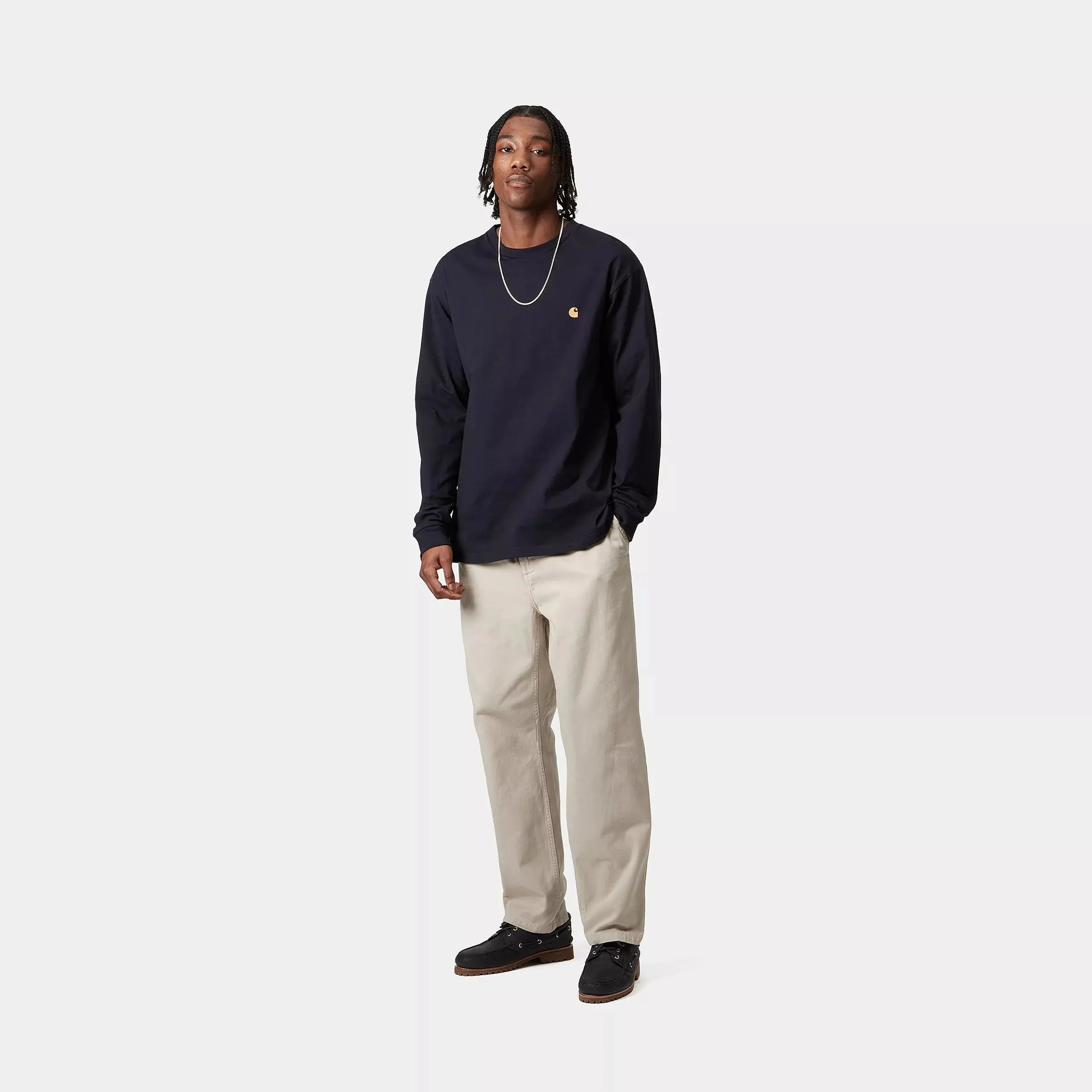 MANCHES LONGUES CHASE - DARK NAVY CARHARTT WIP -  Klubb