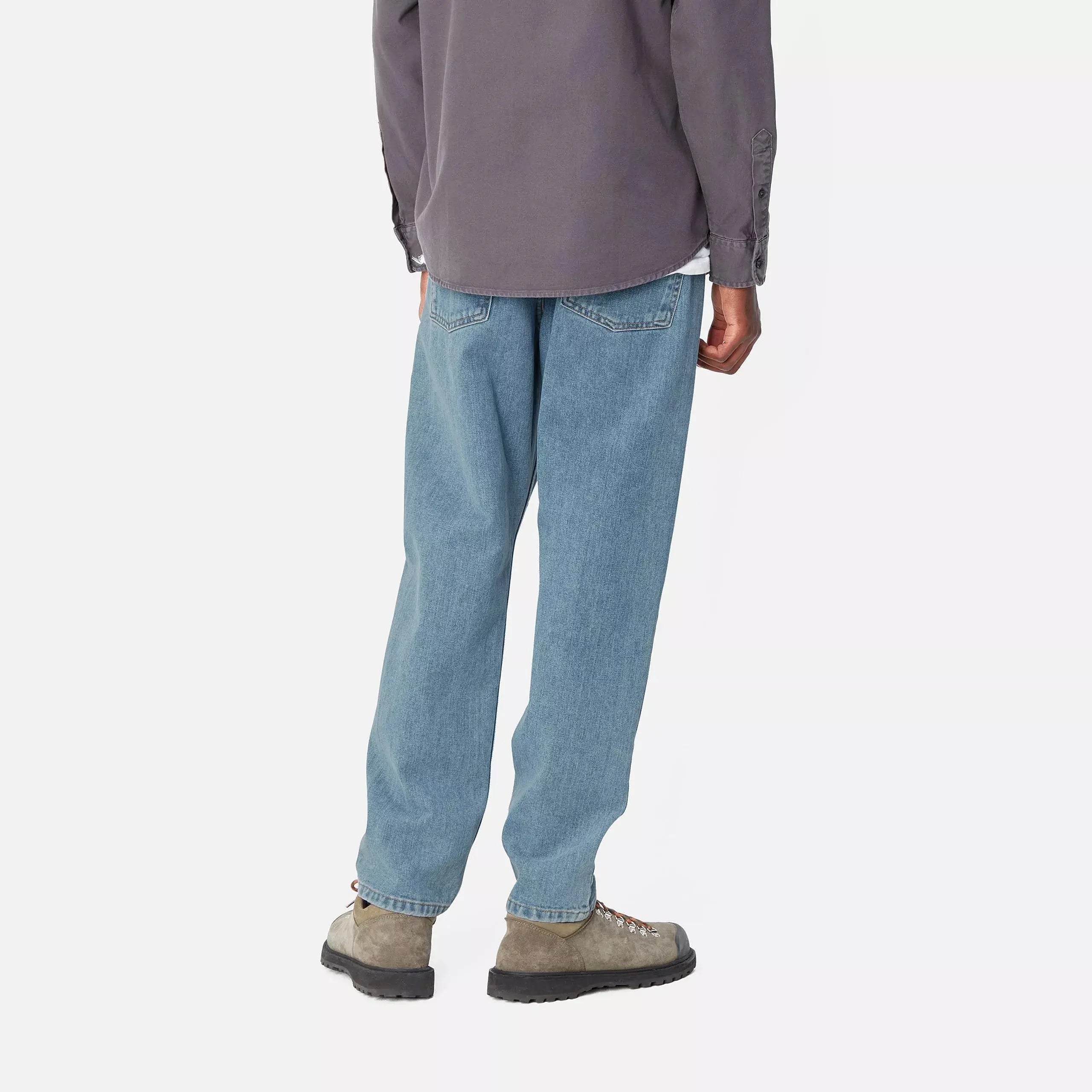 NEWEL PANT BLUE STONE BLEACHED CARHARTT WIP -  Klubb