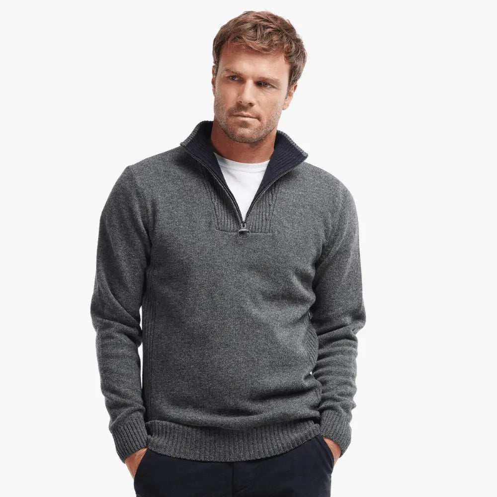 PULL HALF ZIP NELSON GRIS