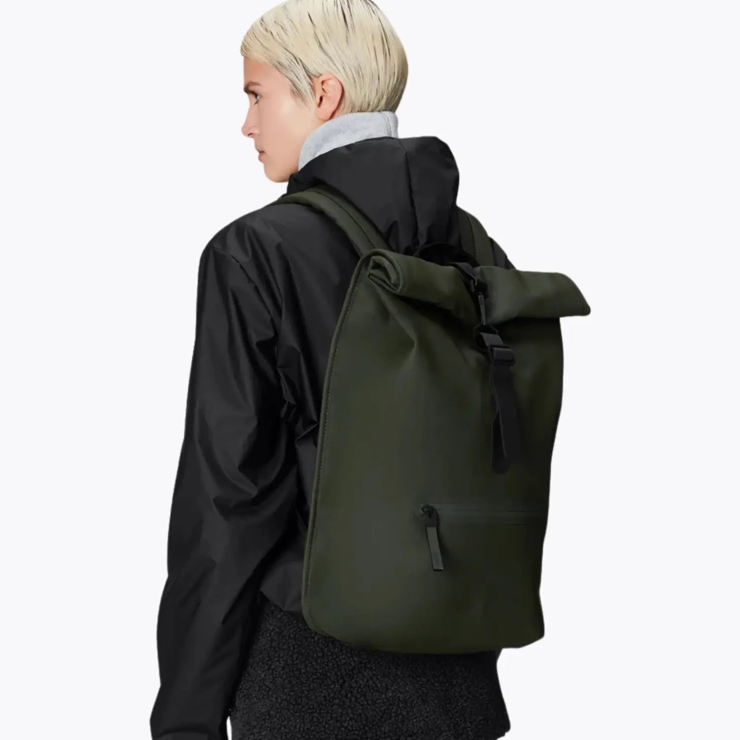 ROLLTOP RUCKSACK - GREEN RAINS -  Klubb