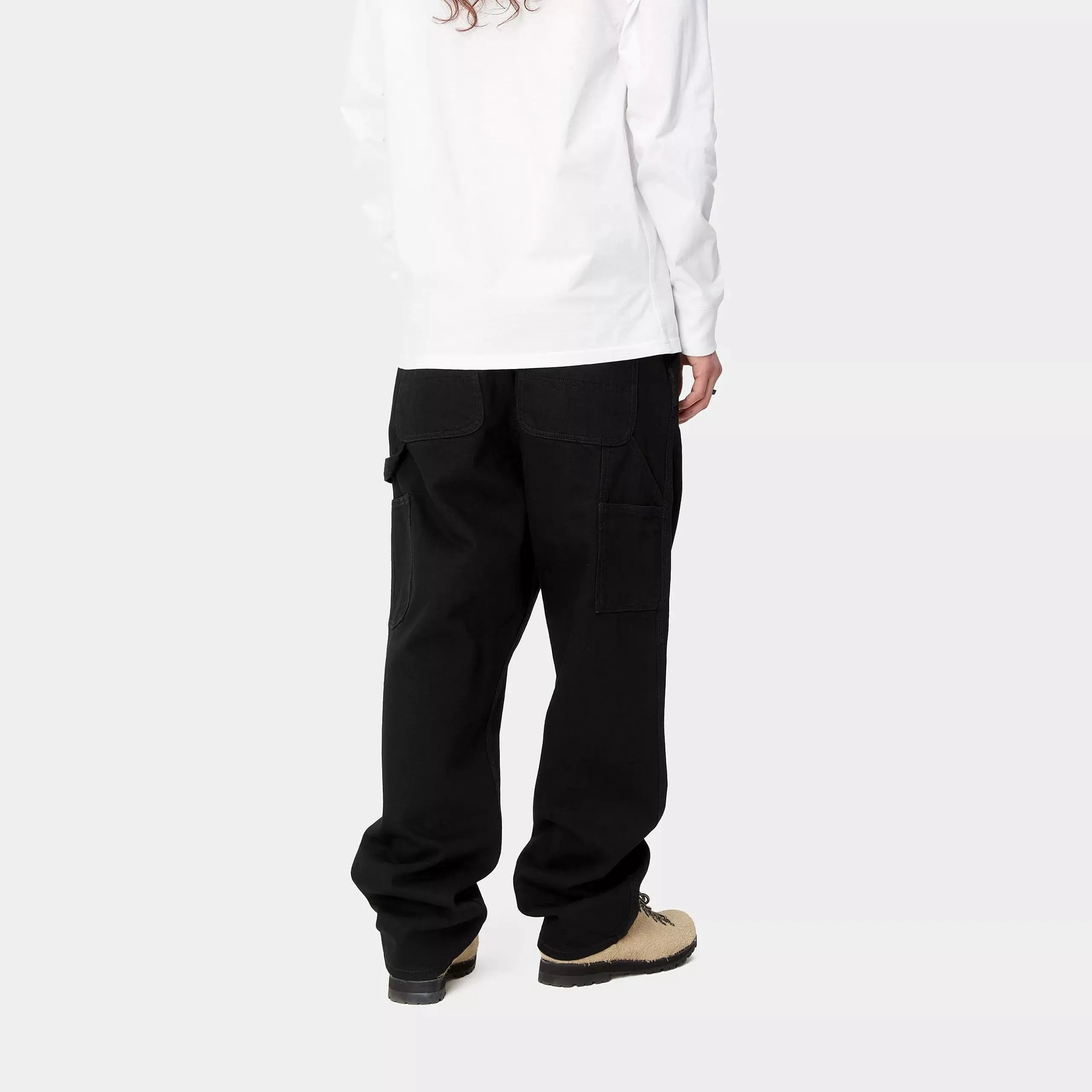 SINGLE KNEE PANT - BLACK RINSED CARHARTT WIP -  Klubb