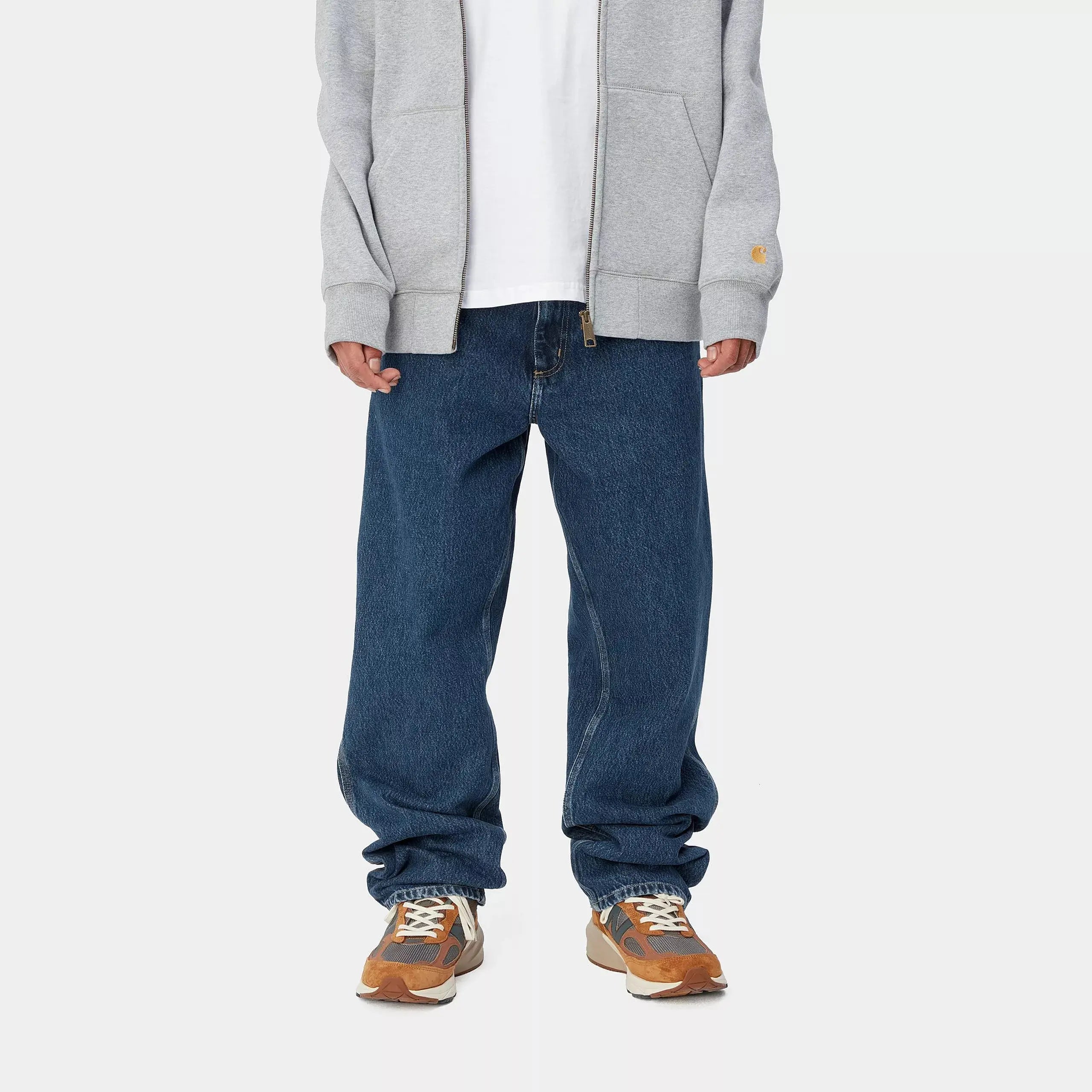 SINGLE KNEE PANT - BLUE STONE WASHED CARHARTT WIP -  Klubb