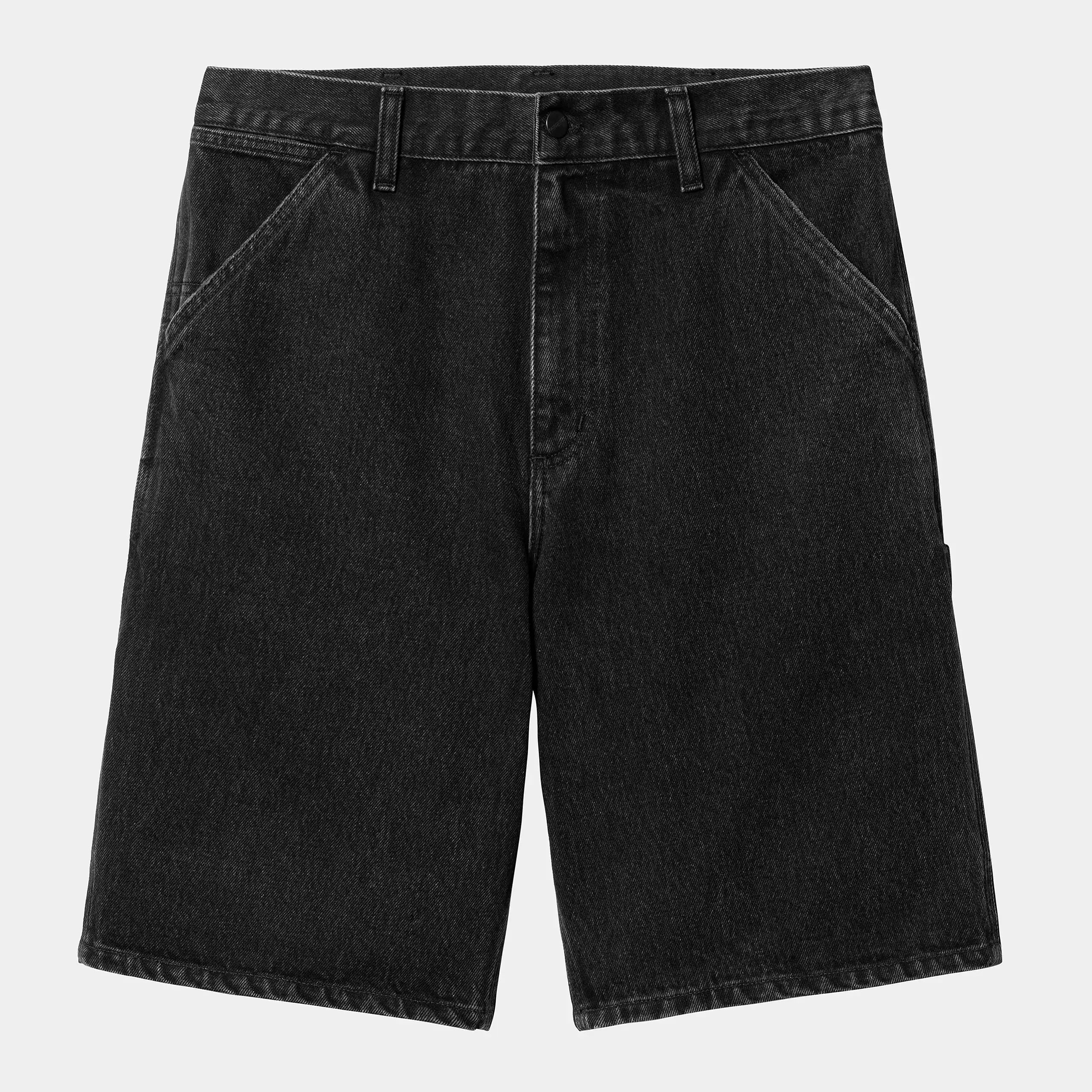 SINGLE KNEE SHORT BLACK STONE WASHED CARHARTT WIP -  Klubb