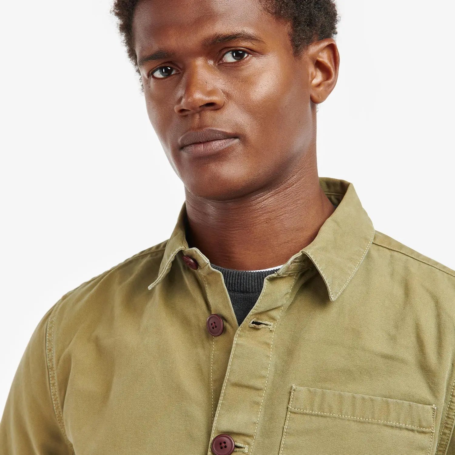 SURCHEMISE OLIVE BARBOUR -  Klubb