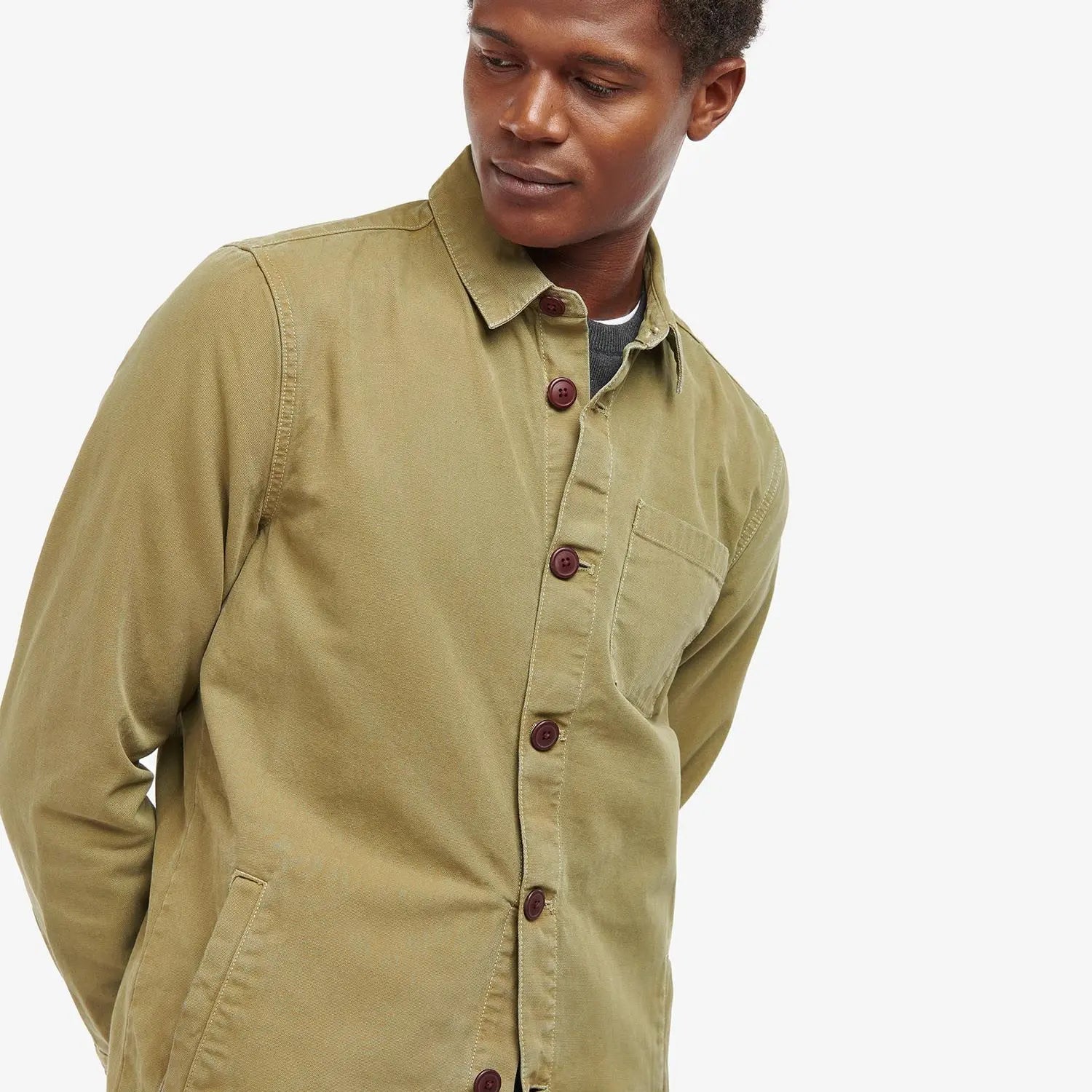 SURCHEMISE OLIVE BARBOUR -  Klubb