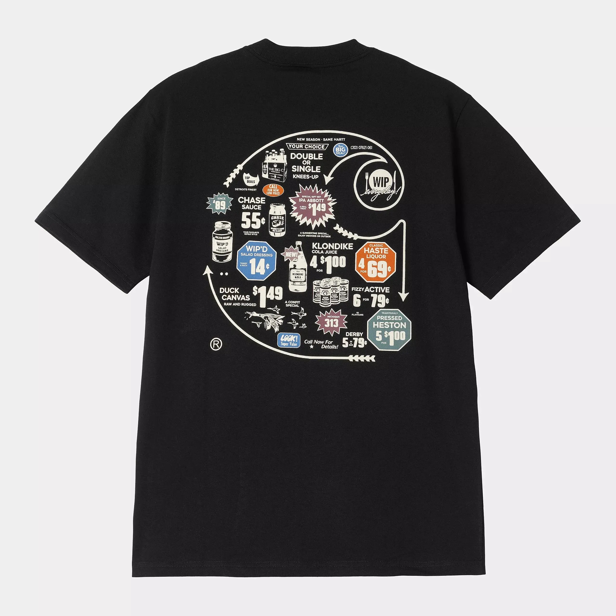 T-SHIRT CATALOGUE NOIR CARHARTT WIP -  Klubb