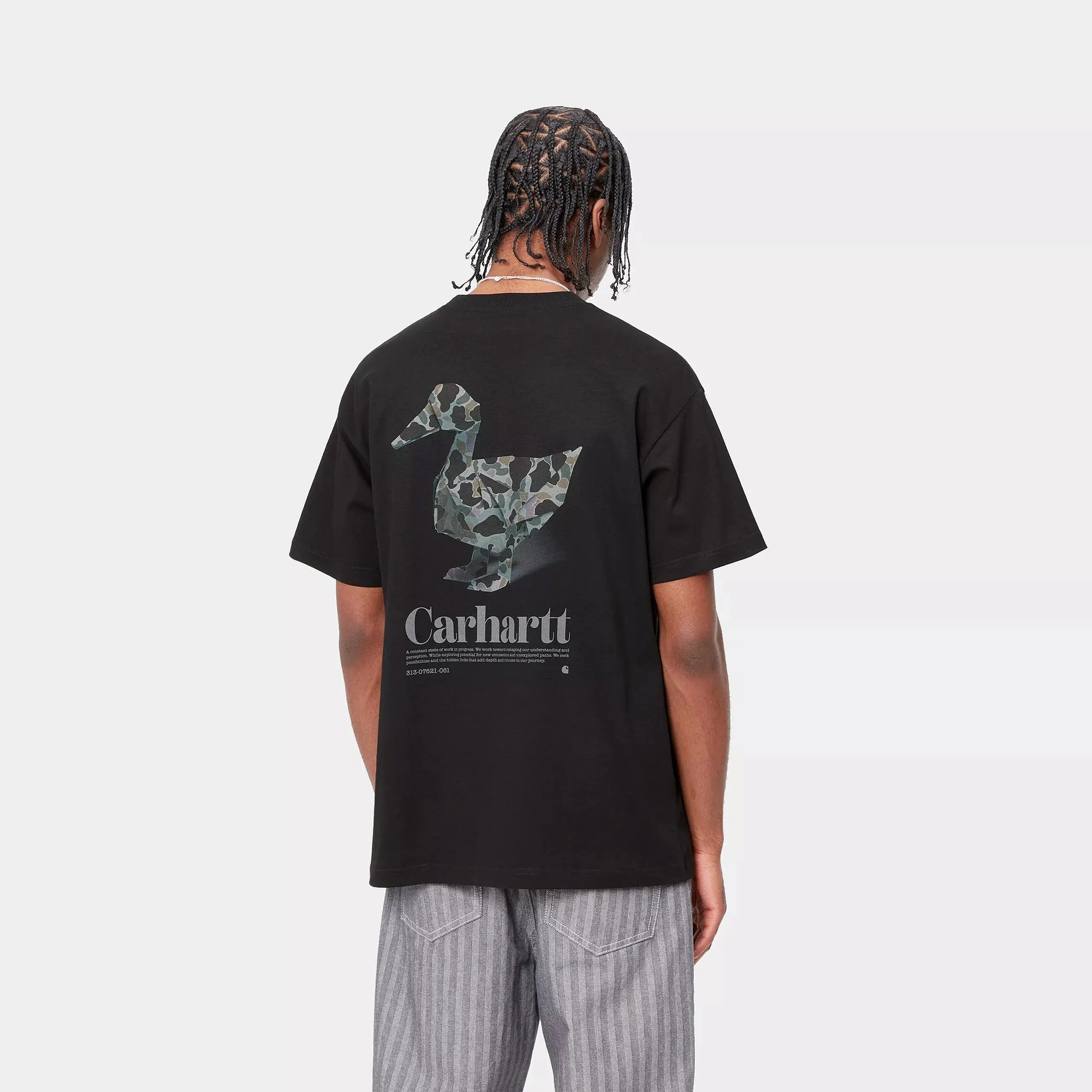 T-SHIRT FOLD DUCK - BLACK CARHARTT WIP -  Klubb