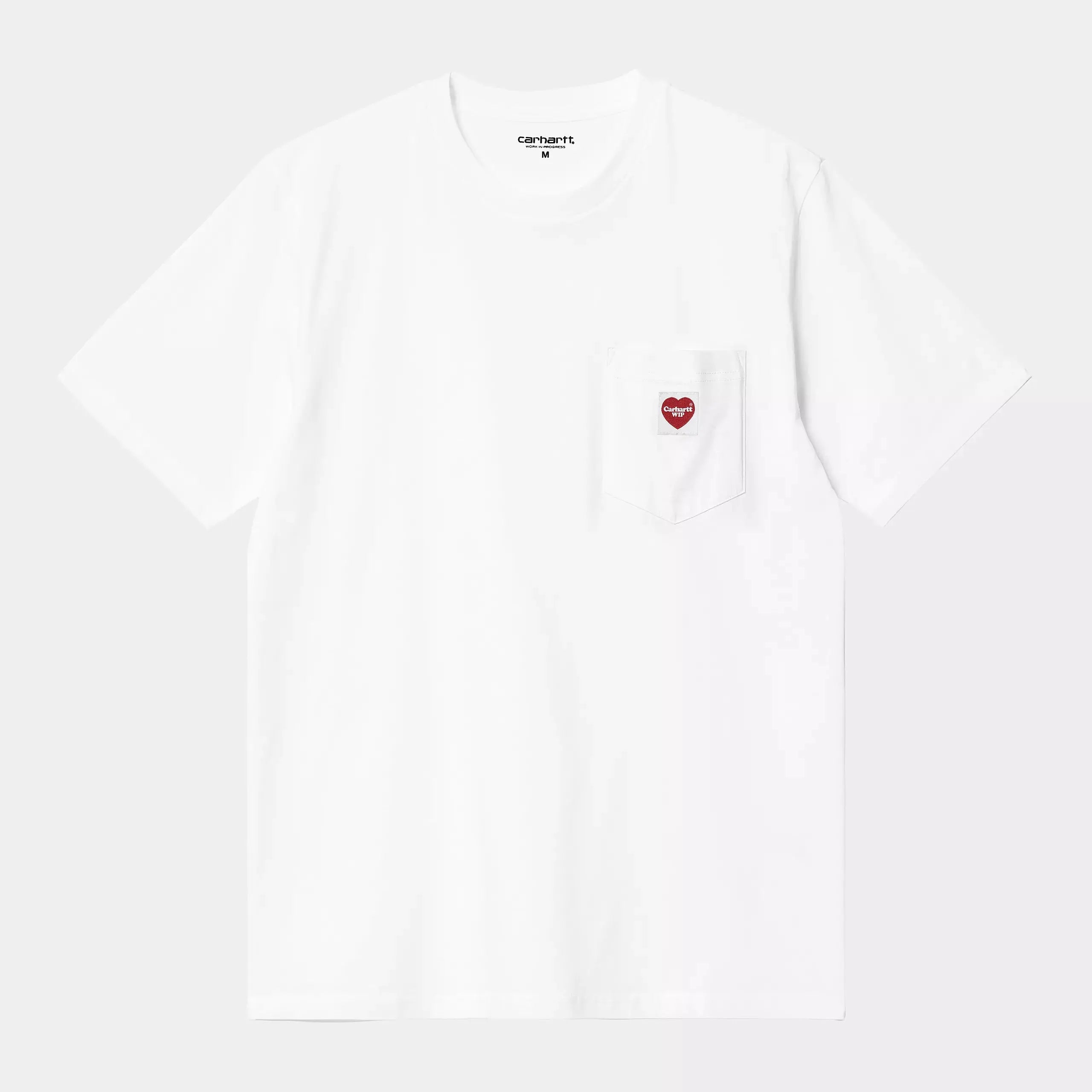 T-SHIRT HEART POCKET BLANC CARHARTT WIP -  Klubb