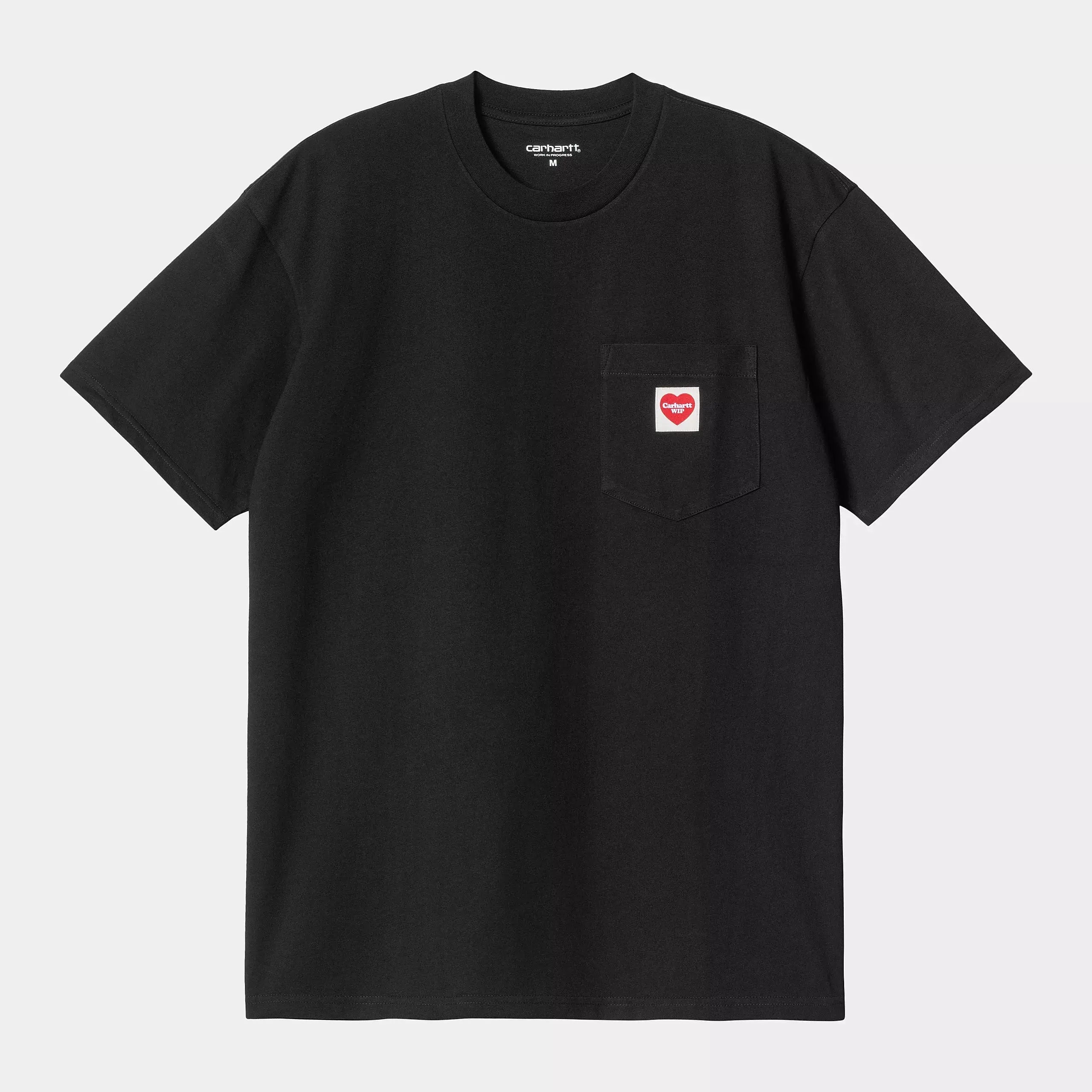 T-SHIRT HEART POCKET NOIR CARHARTT WIP -  Klubb