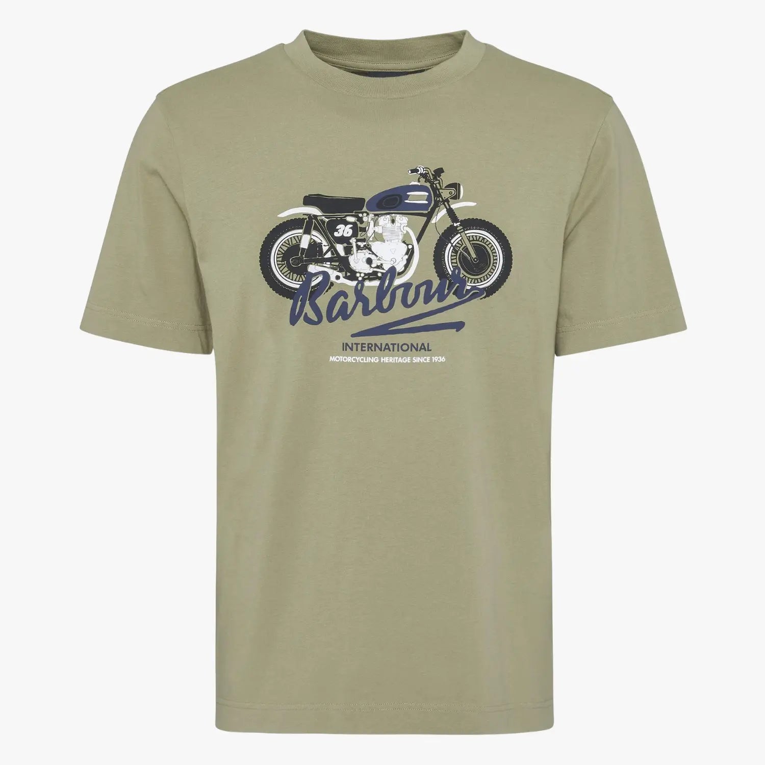 T-SHIRT STONEBRIDGE OLIVE BARBOUR INTERNATIONAL -  Klubb