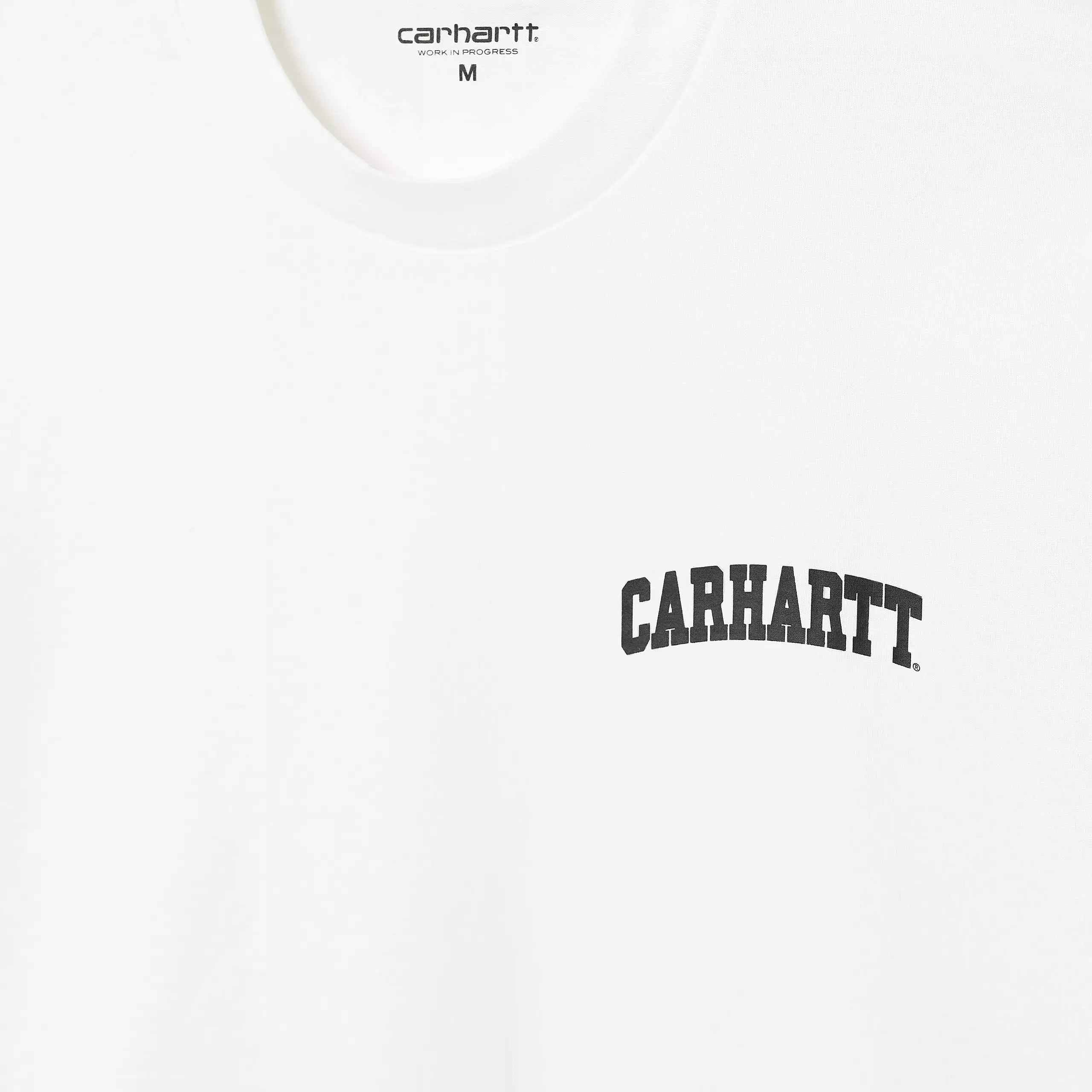 T-SHIRT UNIVERSITY SCRIPT BLANC CARHARTT WIP -  Klubb