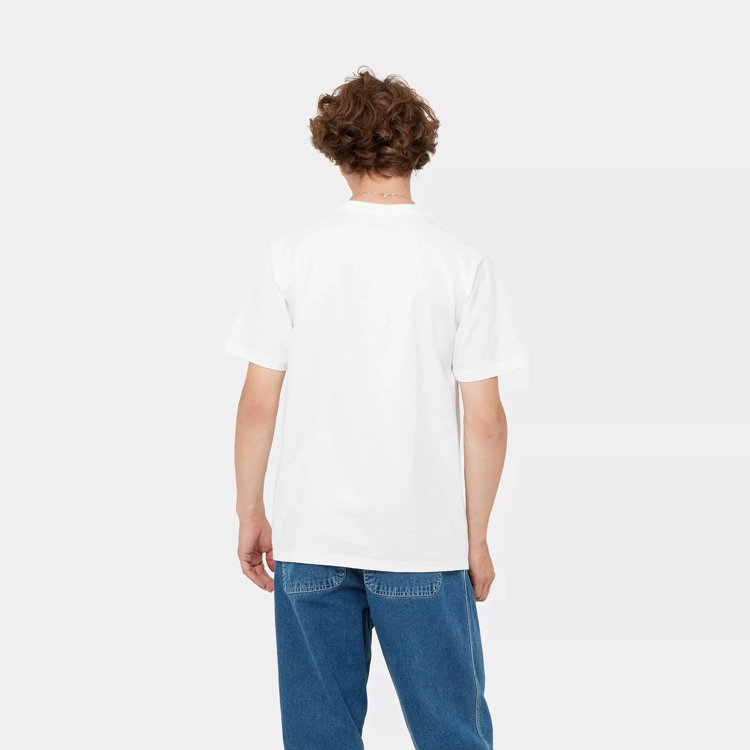 T-SHIRT UNIVERSITY SCRIPT BLANC CARHARTT WIP -  Klubb