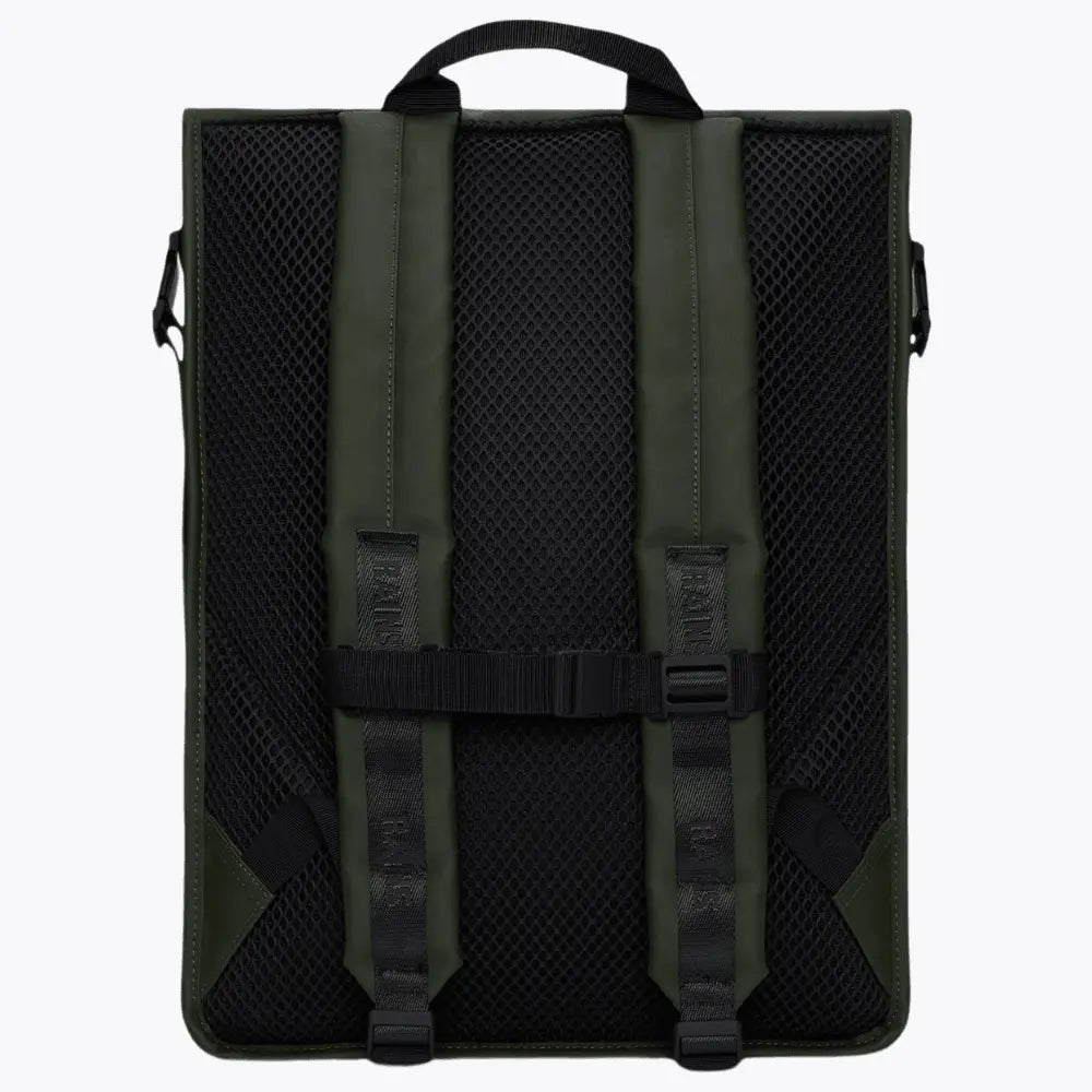 TRAIL ROLLTOP BACKPACK GREEN RAINS -  Klubb