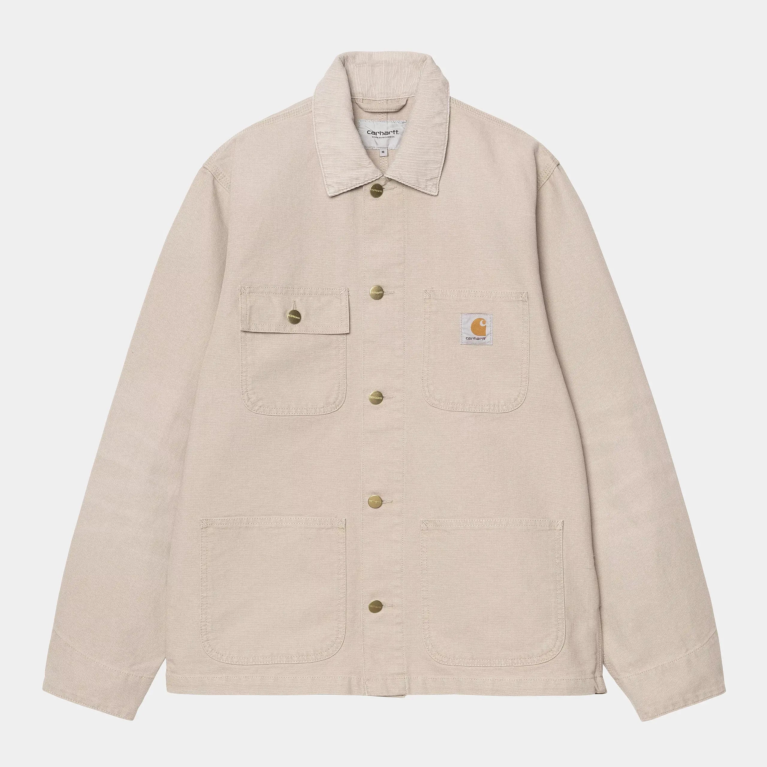 VESTE MICHIGAN DUSKY BEIGE STONE CANVAS CARHARTT WIP -  Klubb