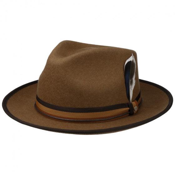 CHAPEAU FEDORA COGNAC