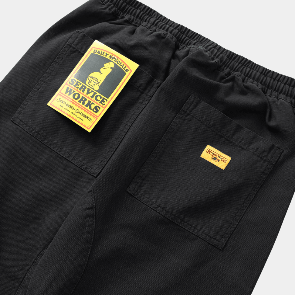 PANTALON CHEF CANVAS - NOIR SERVICE WORKS -  Klubb