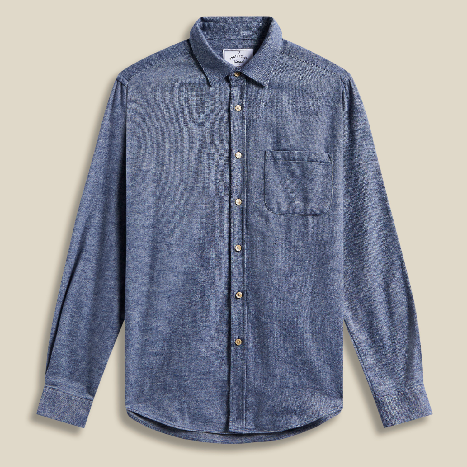 CHEMISE TECA - INDIGO PORTUGUESE FLANNEL -  Klubb