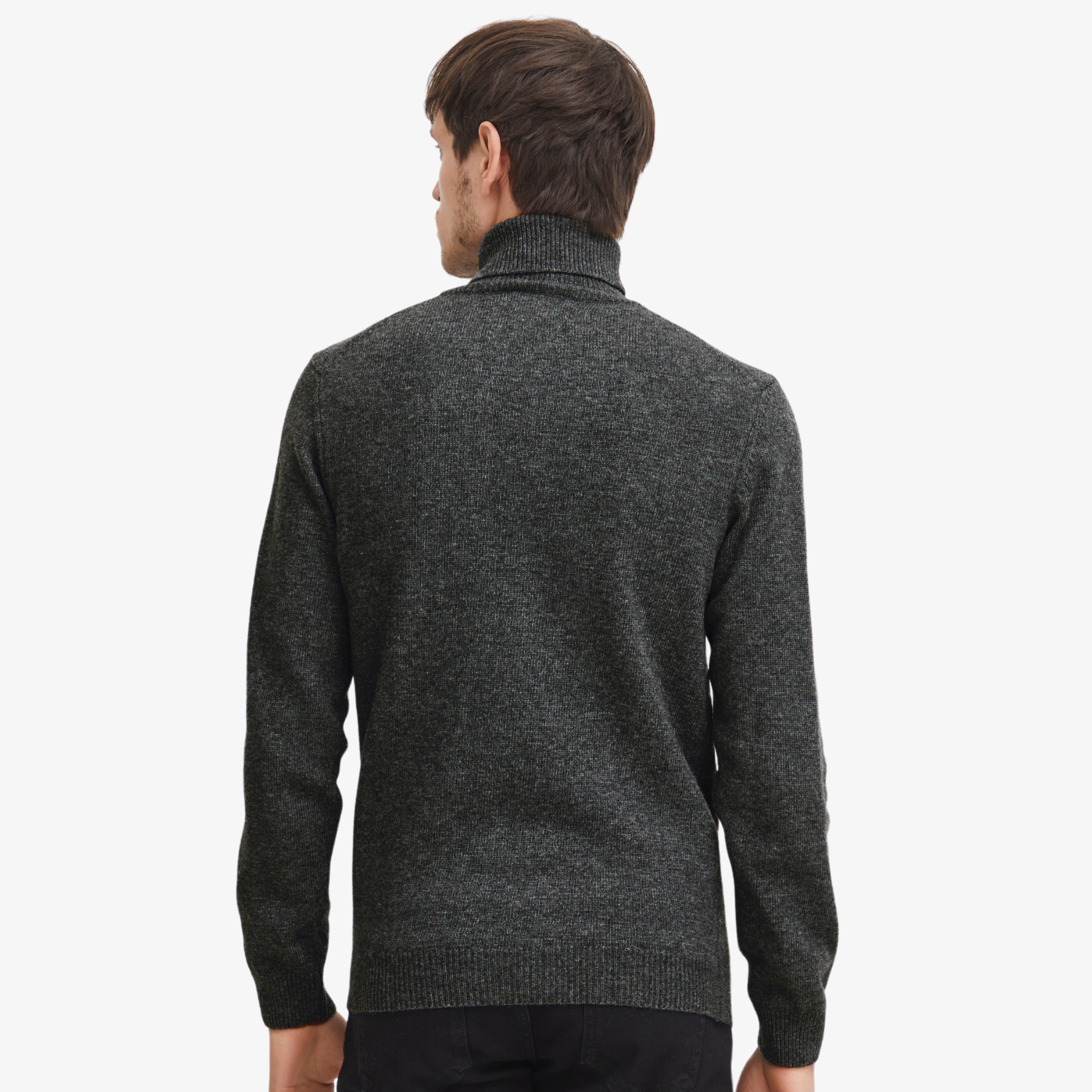 COL ROULÉ - GRIS ANTHRACITE CASUAL FRIDAY -  Klubb