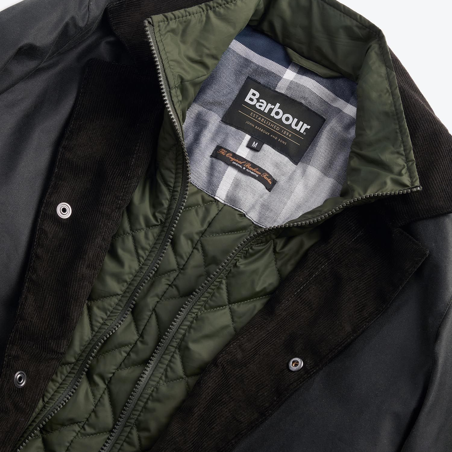 VESTE WAX CRASTER - SAGE BARBOUR -  Klubb