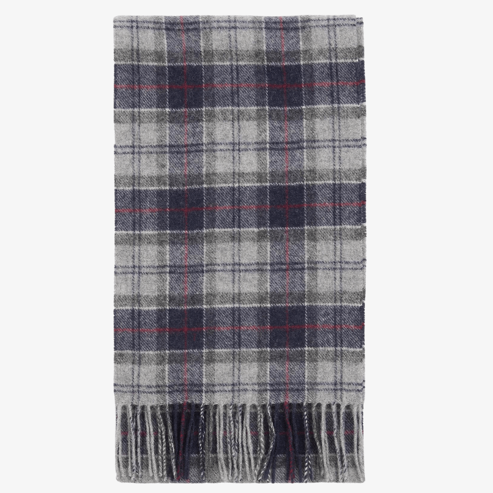 ÉCHARPE TARTAN GRIS