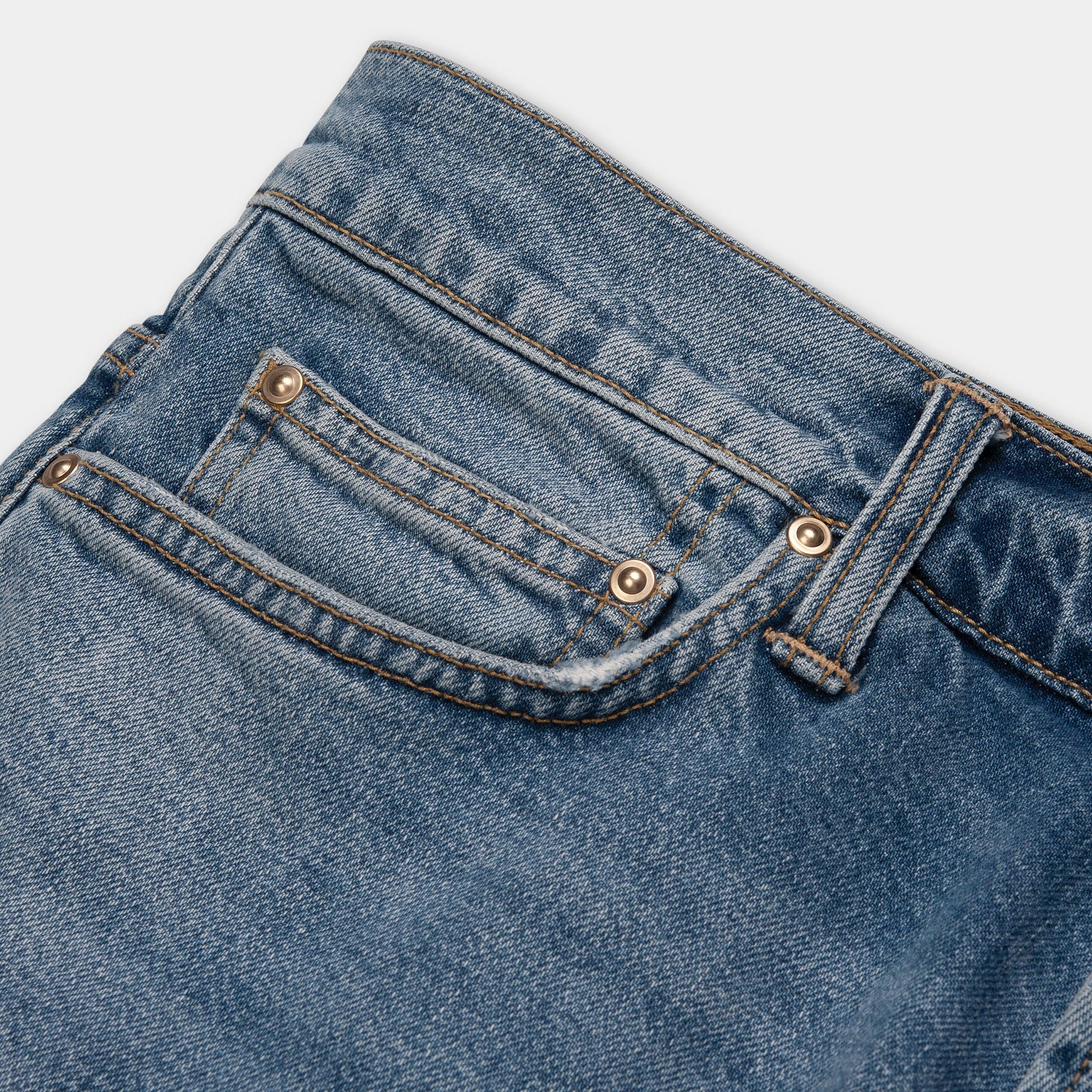 KLONDIKE PANT - BLUE WORN BLEACHED