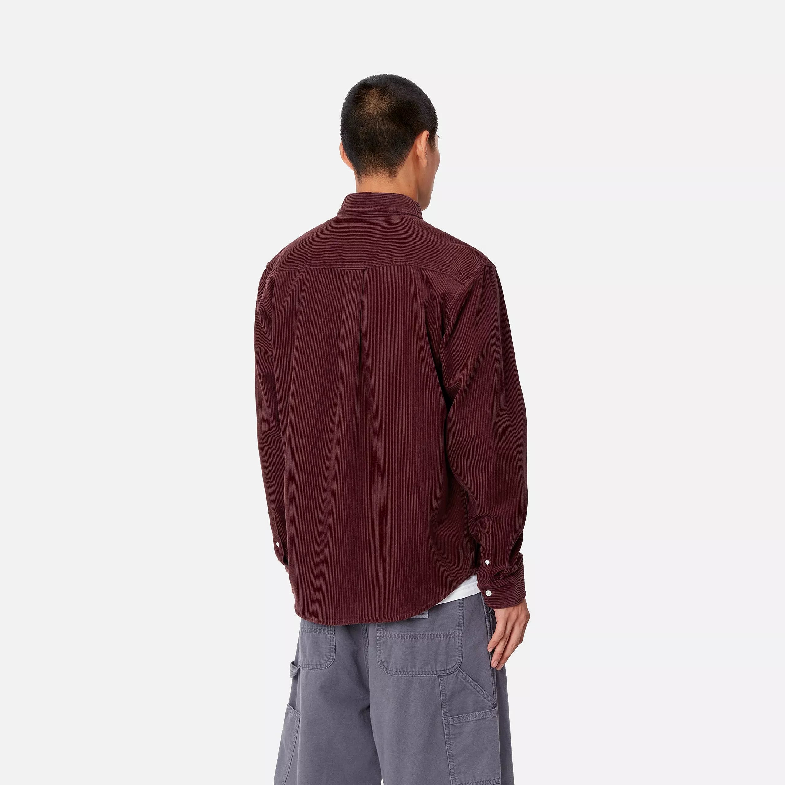 CHEMISE MADISON VELOURS - BORDEAUX CARHARTT WIP -  Klubb