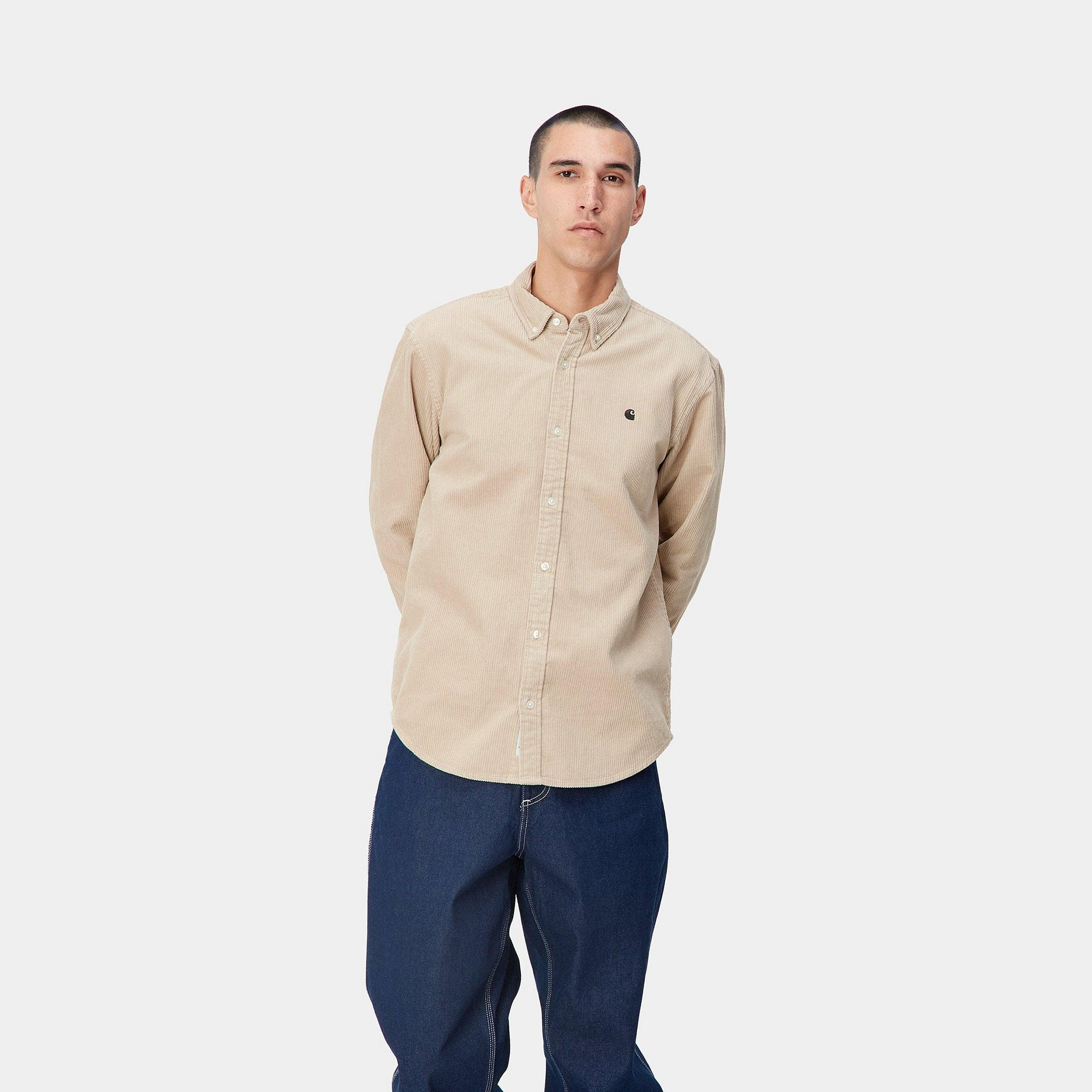 CHEMISE MADISON VELOURS - BEIGE CARHARTT WIP -  Klubb