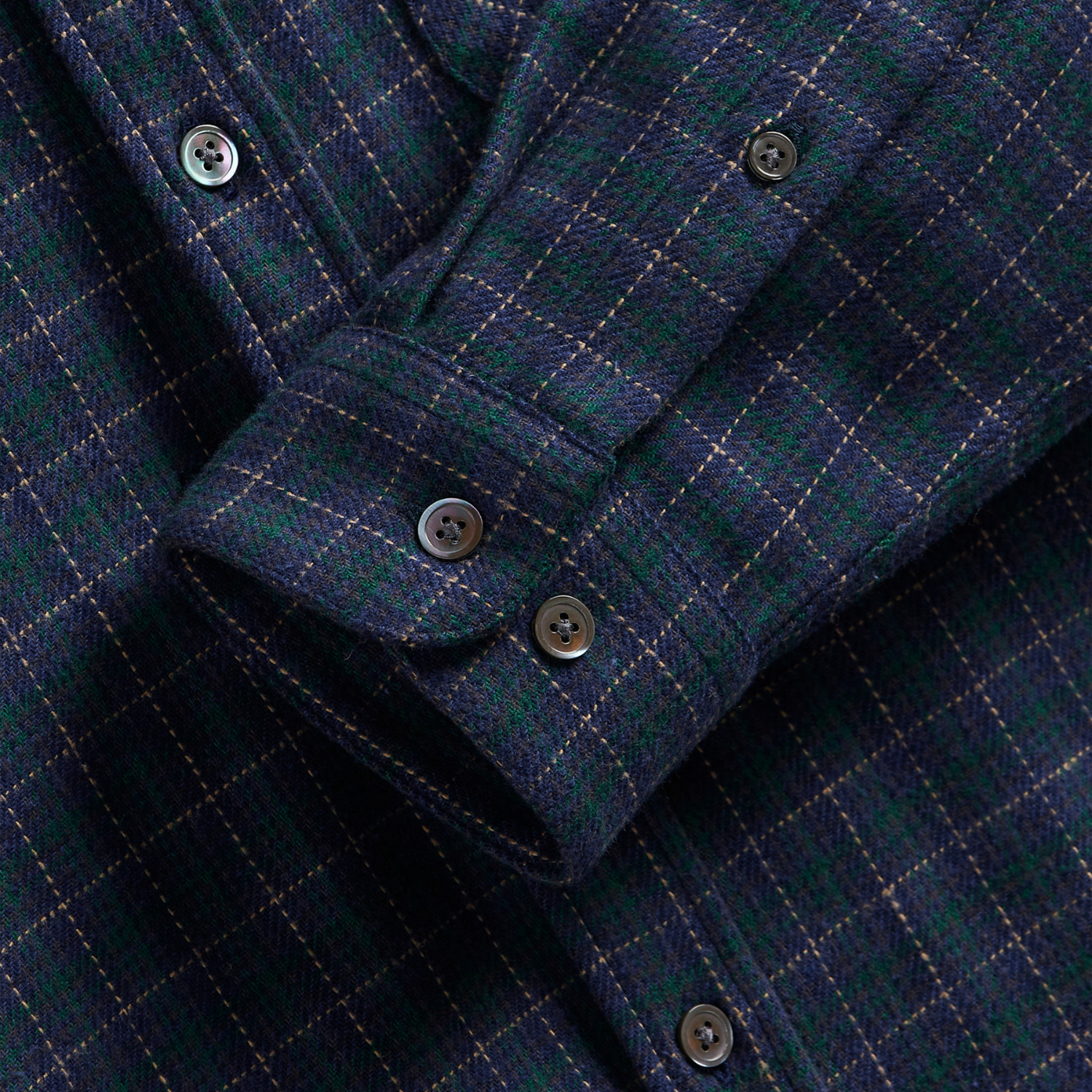 CHEMISE MINERVA - BLUEISH PORTUGUESE FLANNEL -  Klubb