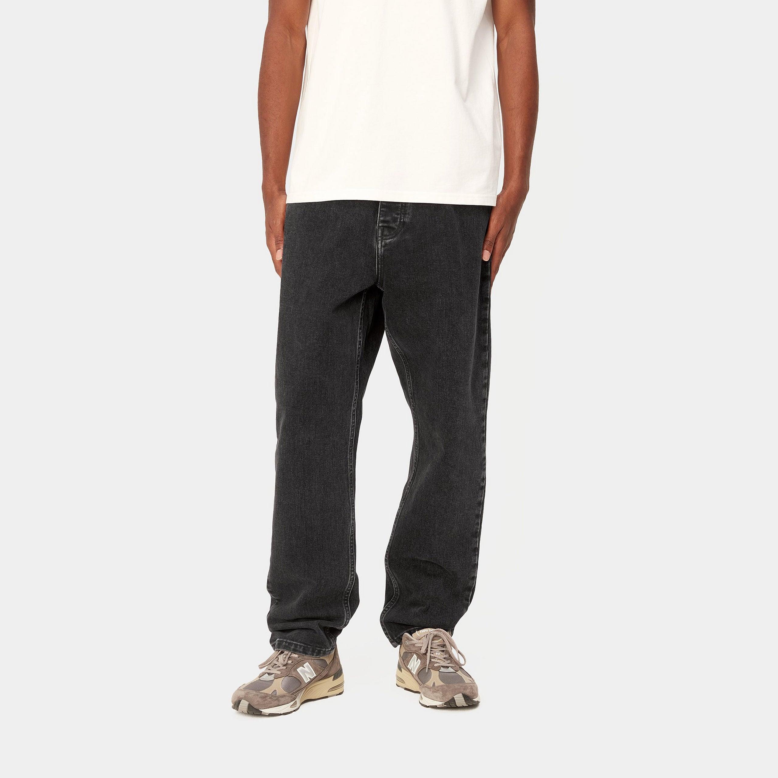 NEWEL PANT - BLACK STONE WASHED