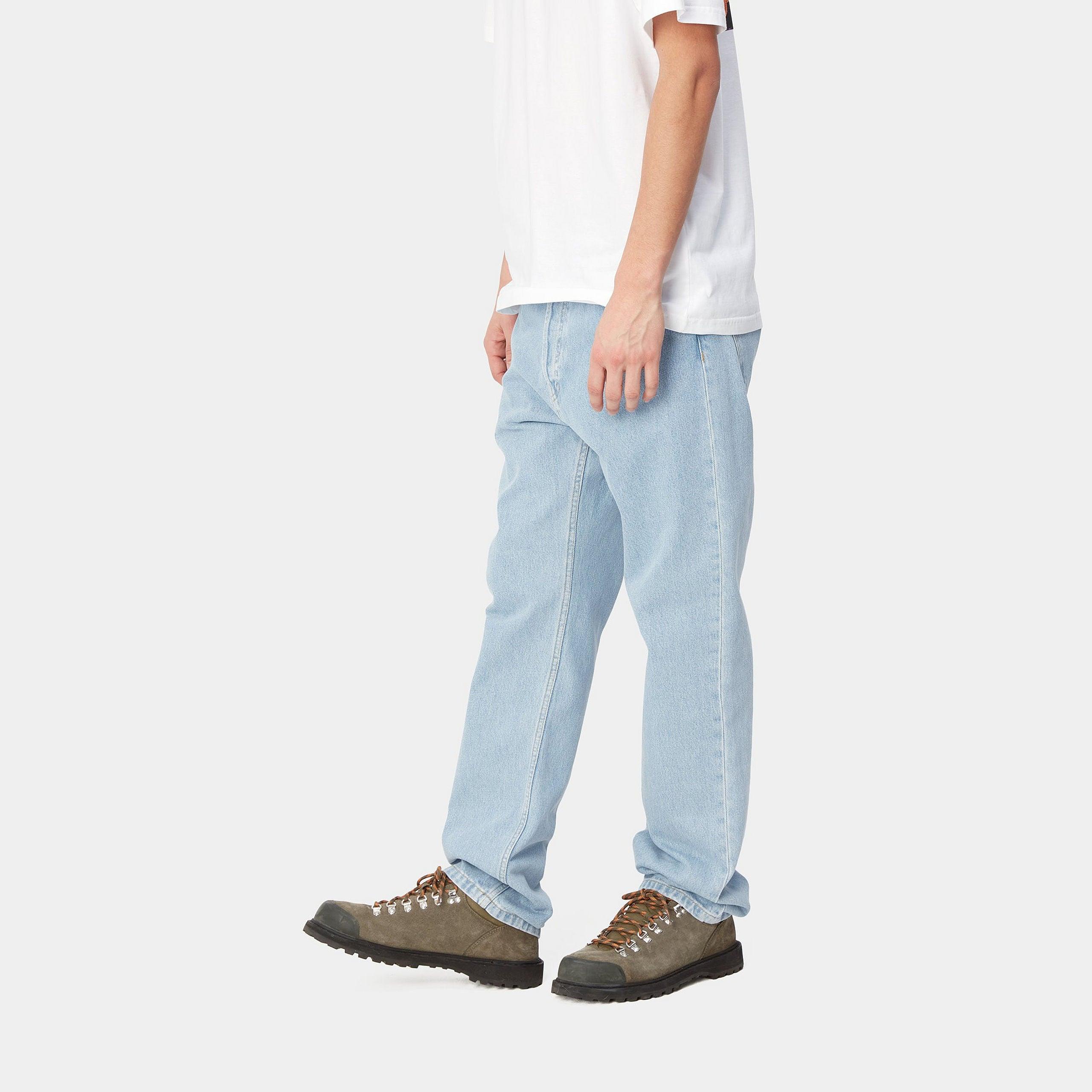 PANTALON NOLAN PANT - BLUE BLEACHED - CARHARTT WIP CHEZ Klubb LE MANS